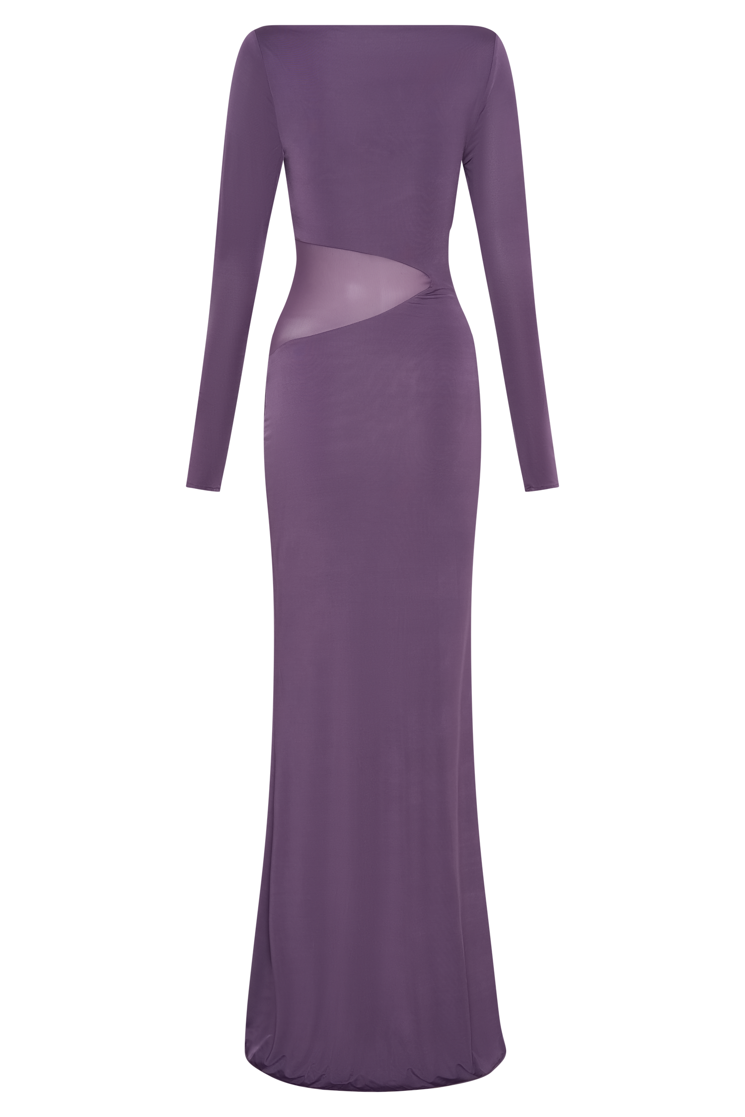 Megan Slinky And Mesh Maxi Dress - Purple #7