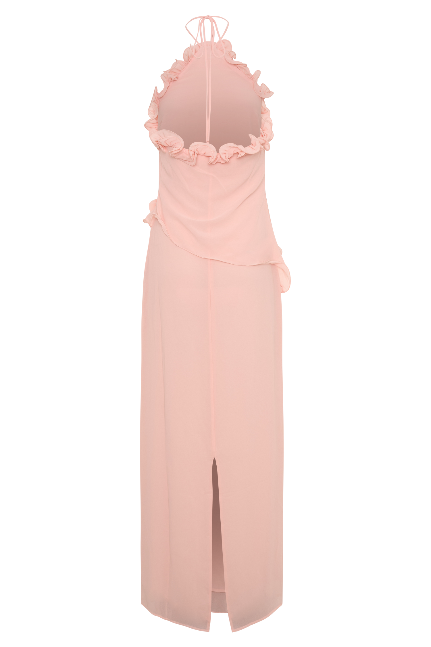 Melissa Chiffon Flower Maxi Dress - Baby Pink #8
