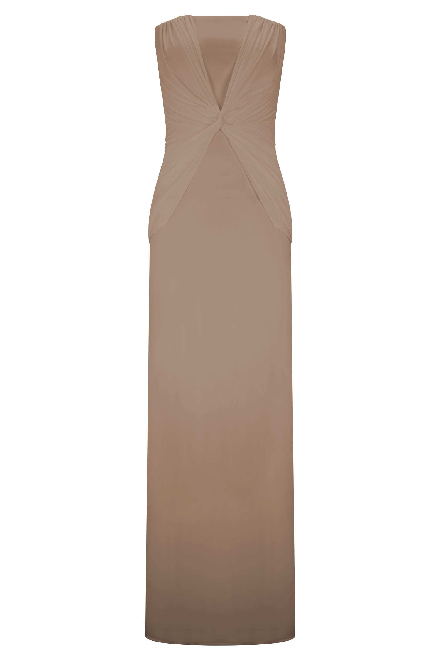 Mirren Strapless Slinky Maxi Dress - Bronze #7