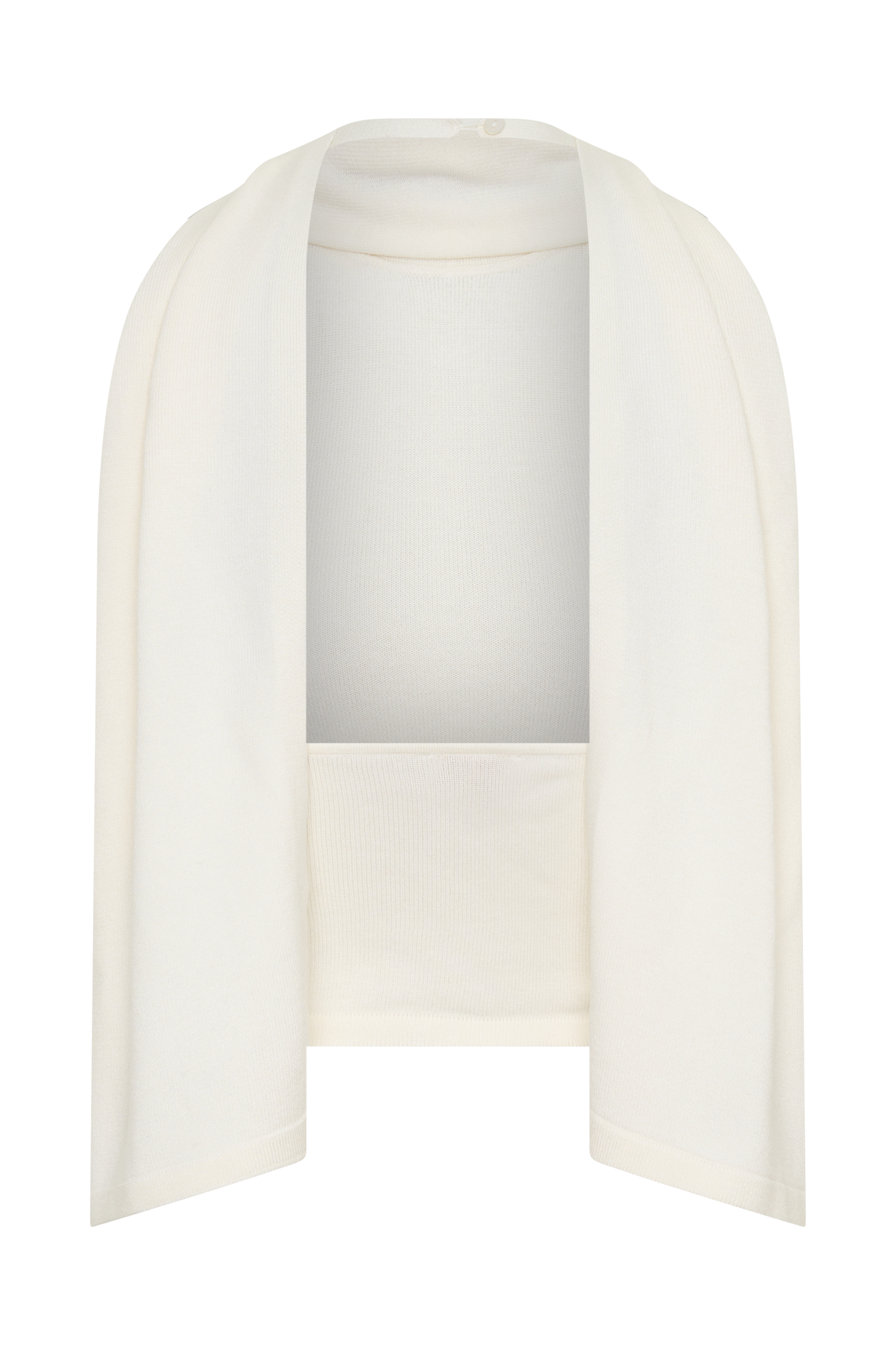 Misty Halter Backless Knit Top - Ivory #10