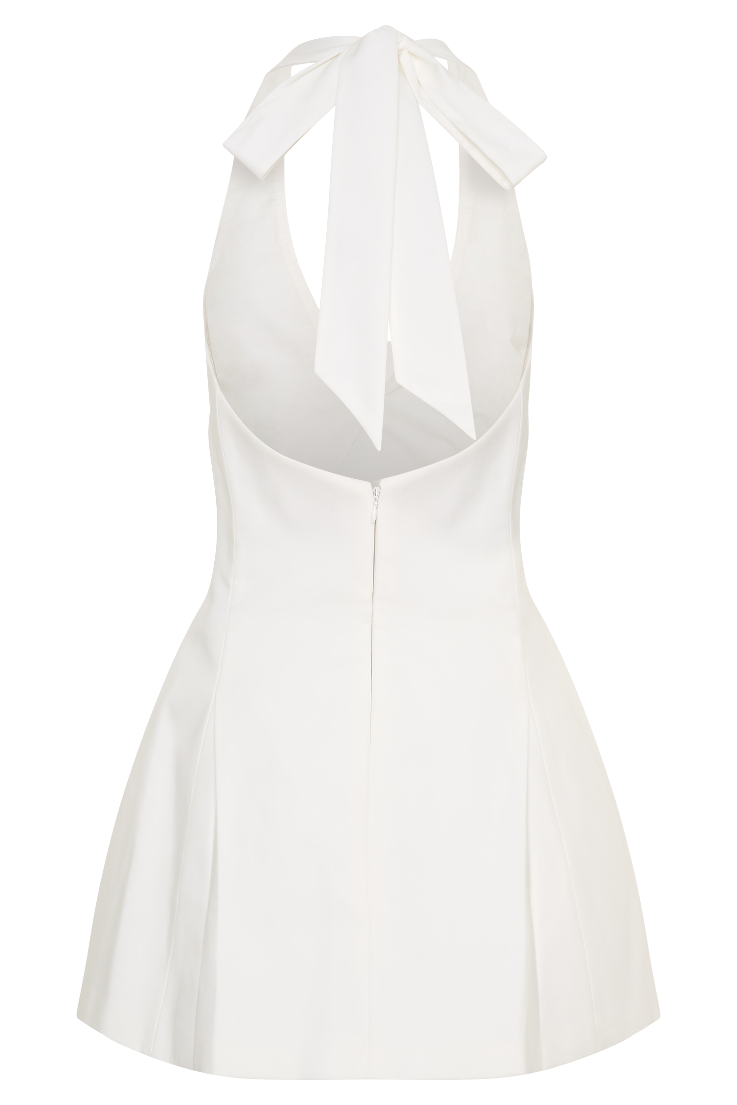 Nelly Halter Neck Cotton Mini Dress - White #8