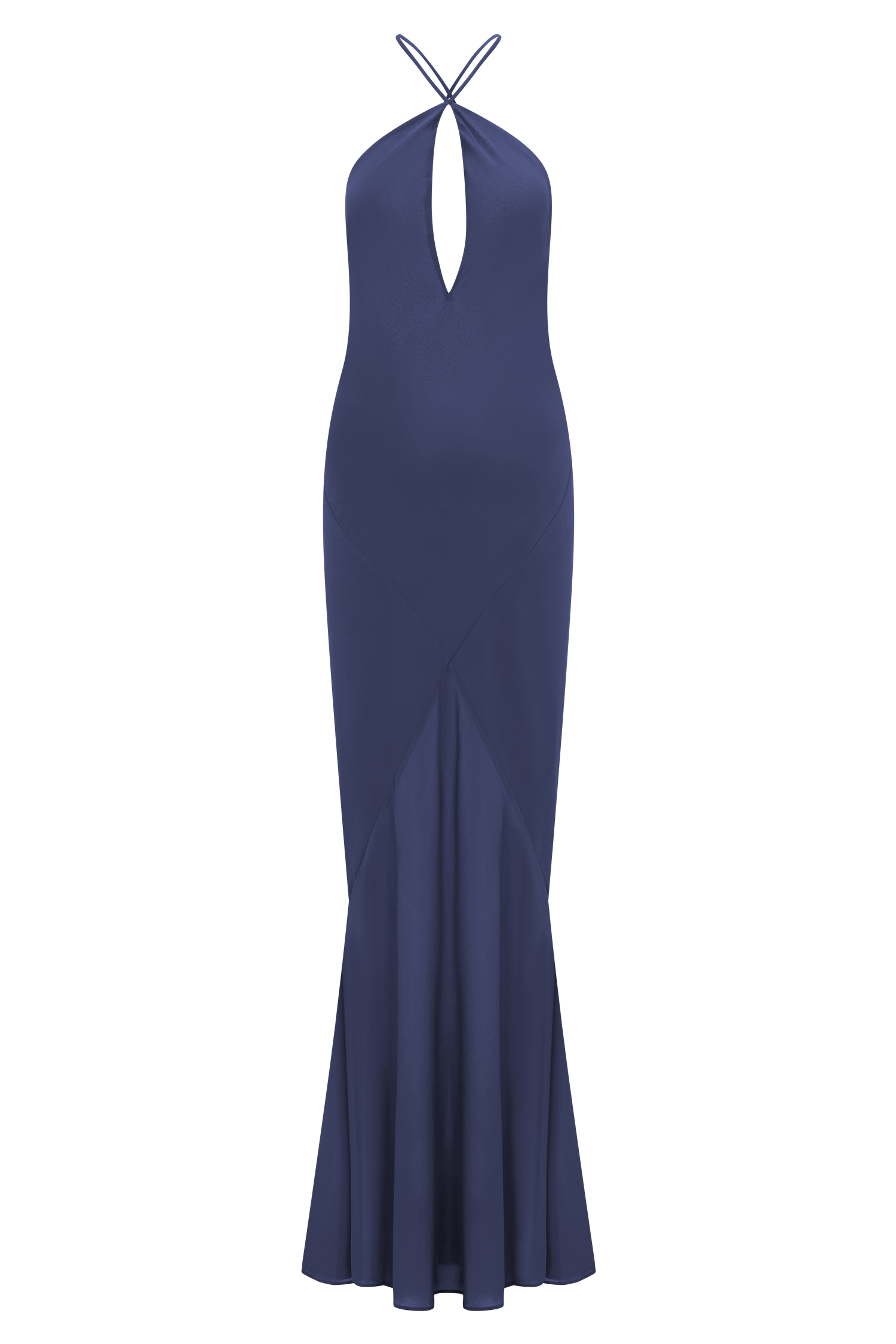 Nerea Slip Halter Maxi Dress - Purple Ink #7