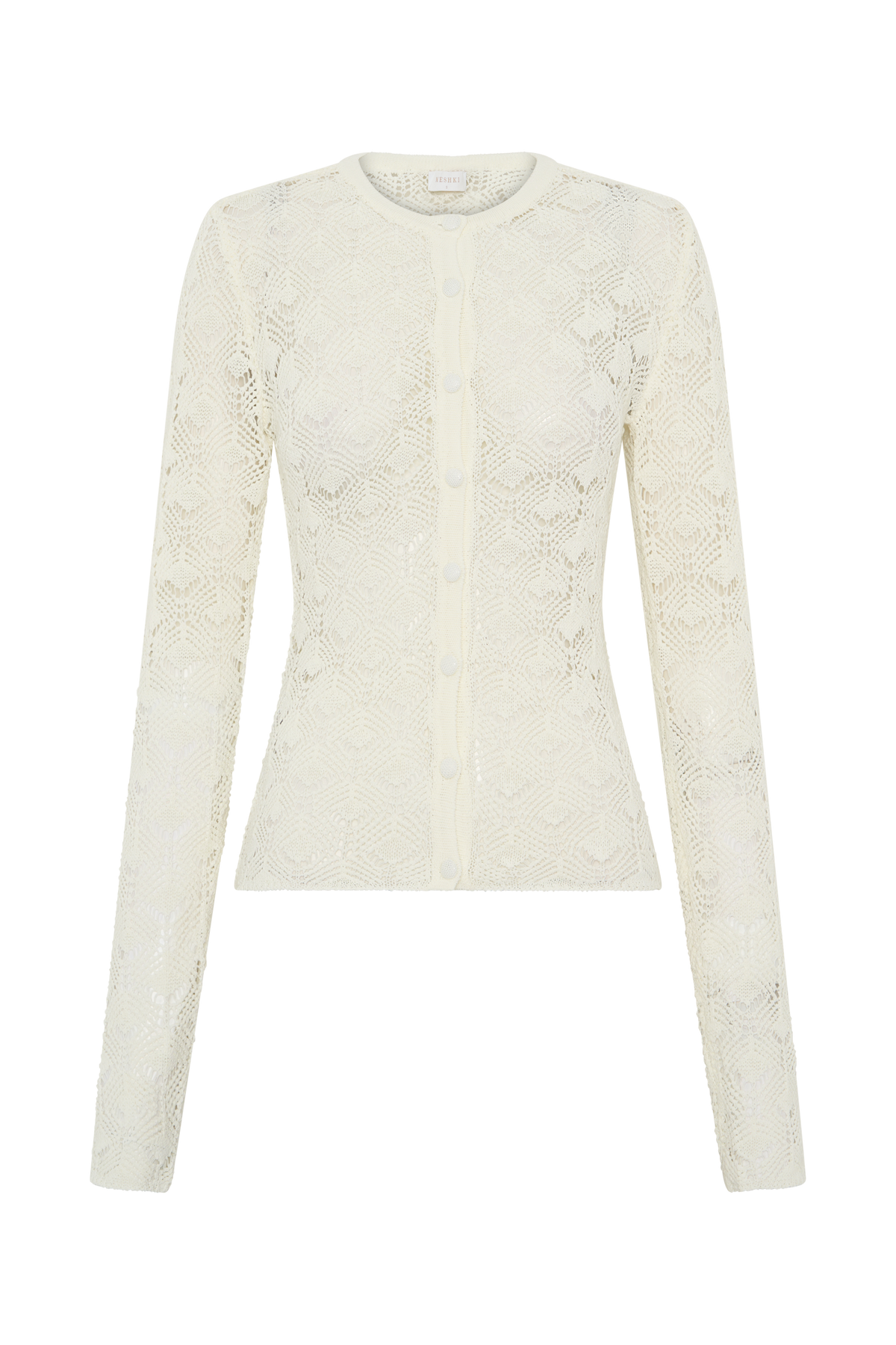 Nikiki Crochet Knit Cardigan - Ivory #7