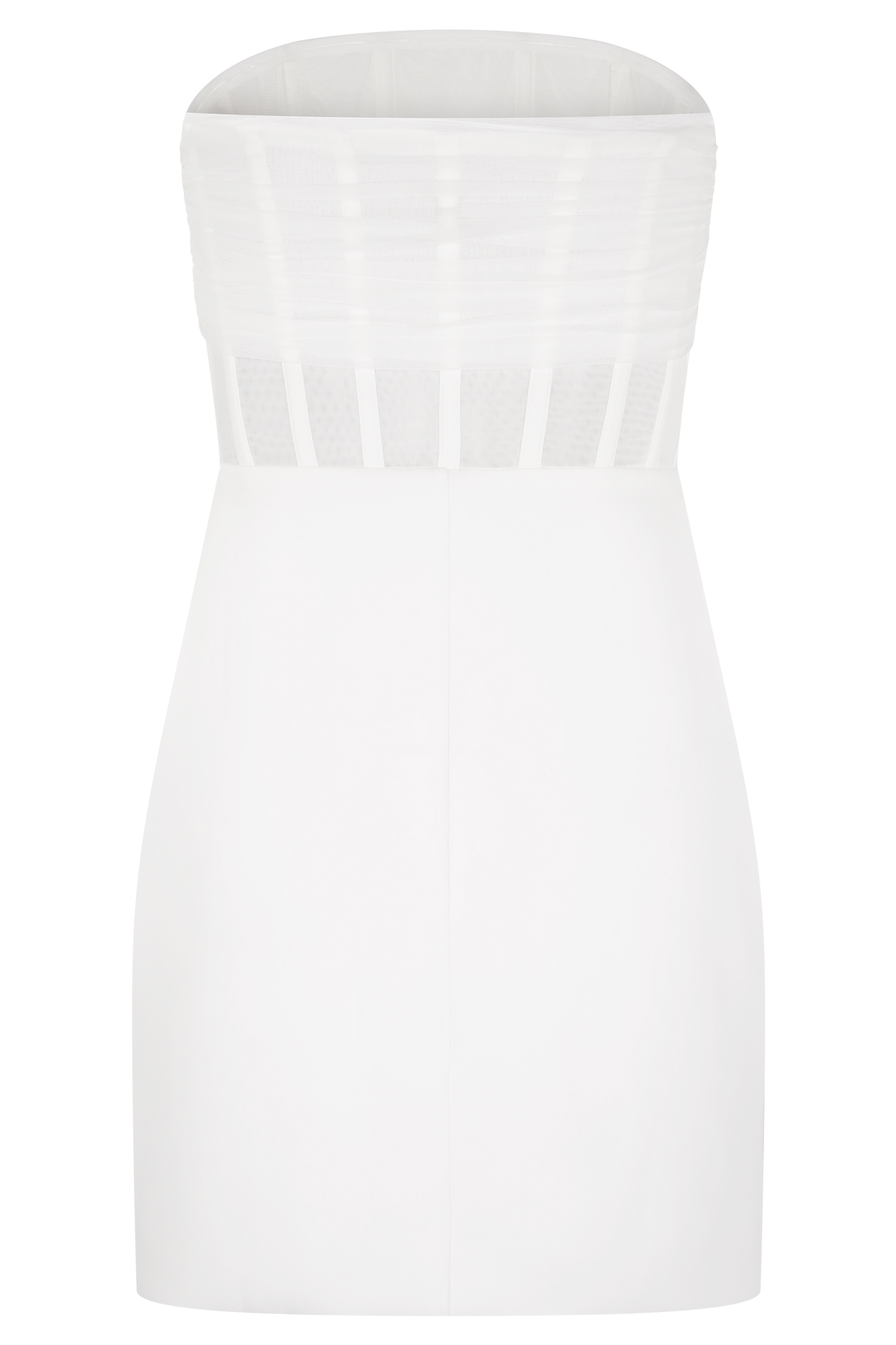 Palmer Mesh Corset Mini Dress - Ivory