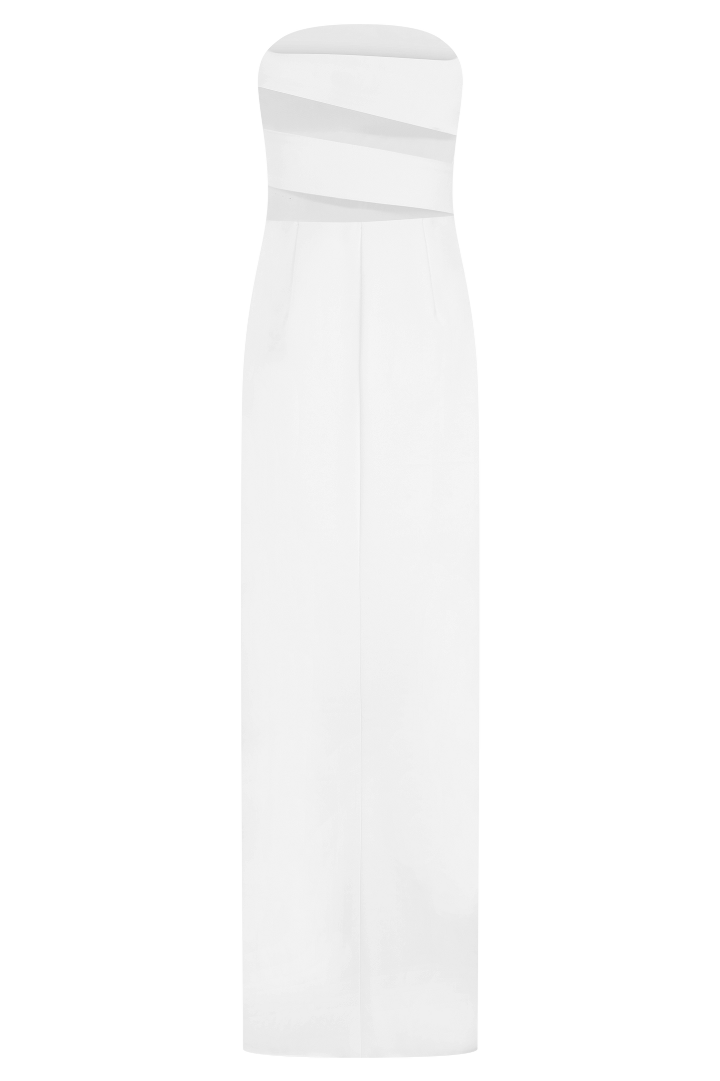 Paulina Cut Out Strapless Maxi Dress - White