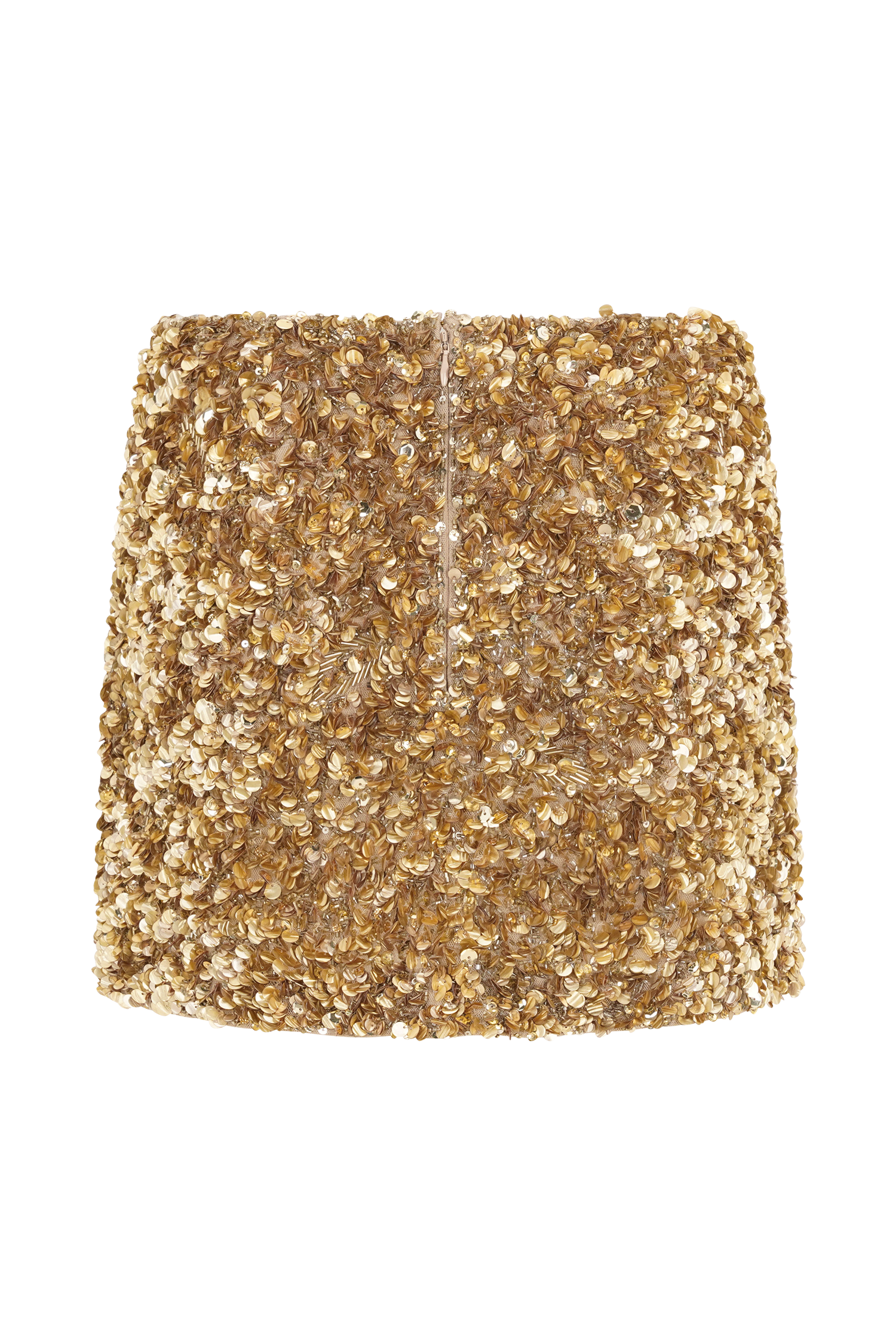 Porter Hand Beaded Mini Skirt - Gold #11