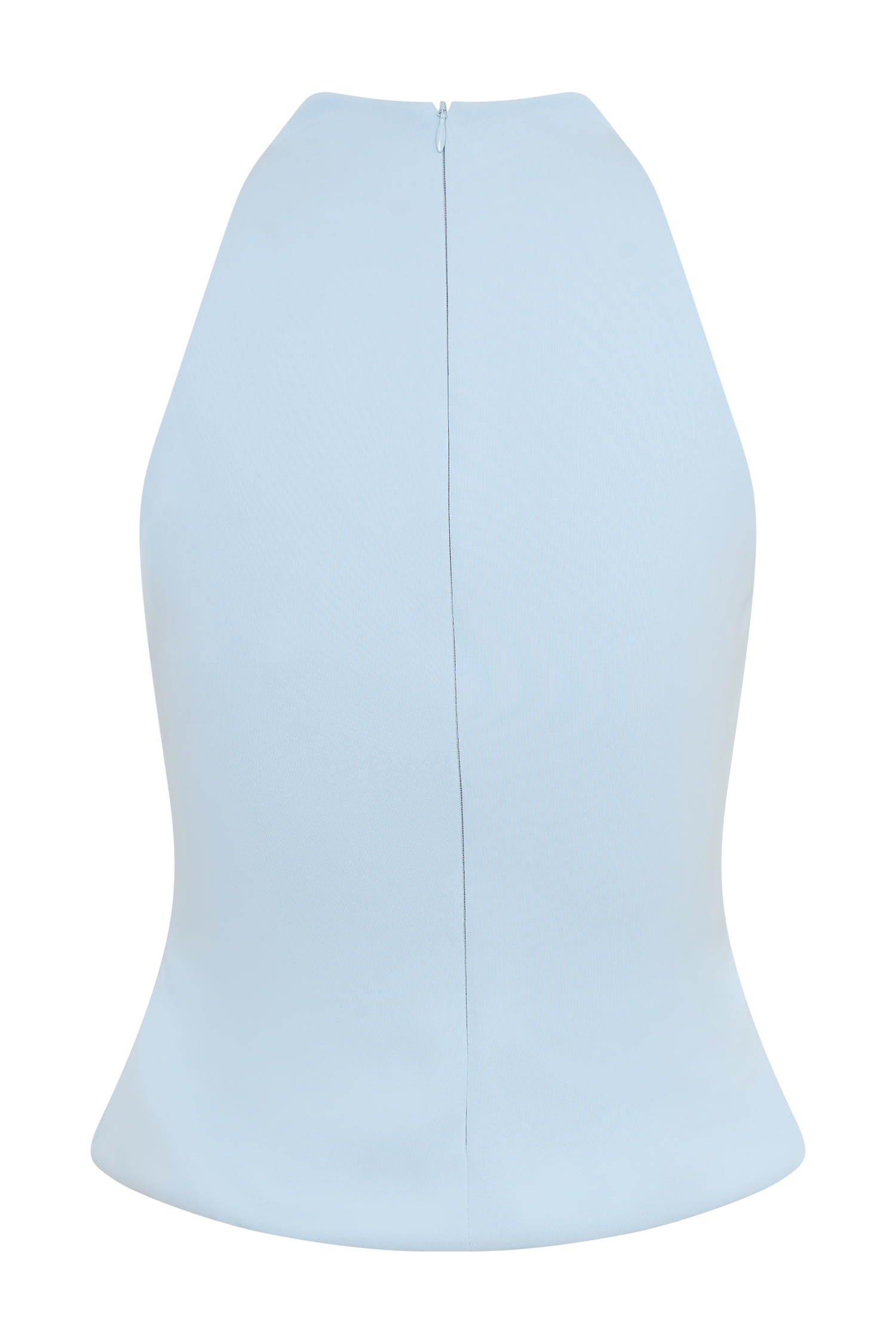 Portia Scuba Sleeveless Top - Pale Blue #8