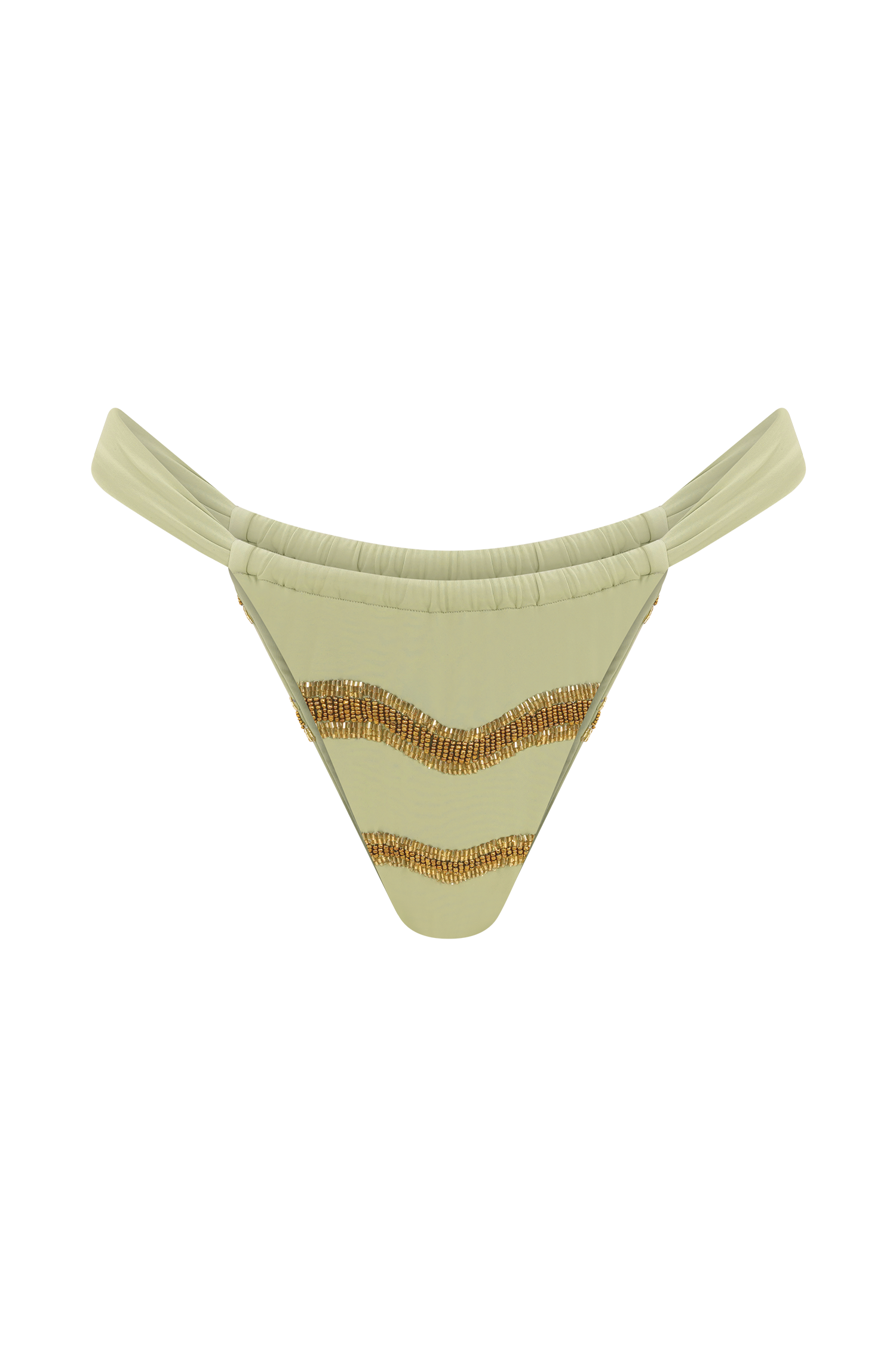 Robyn Beaded Bikini Bottom - Sage #8