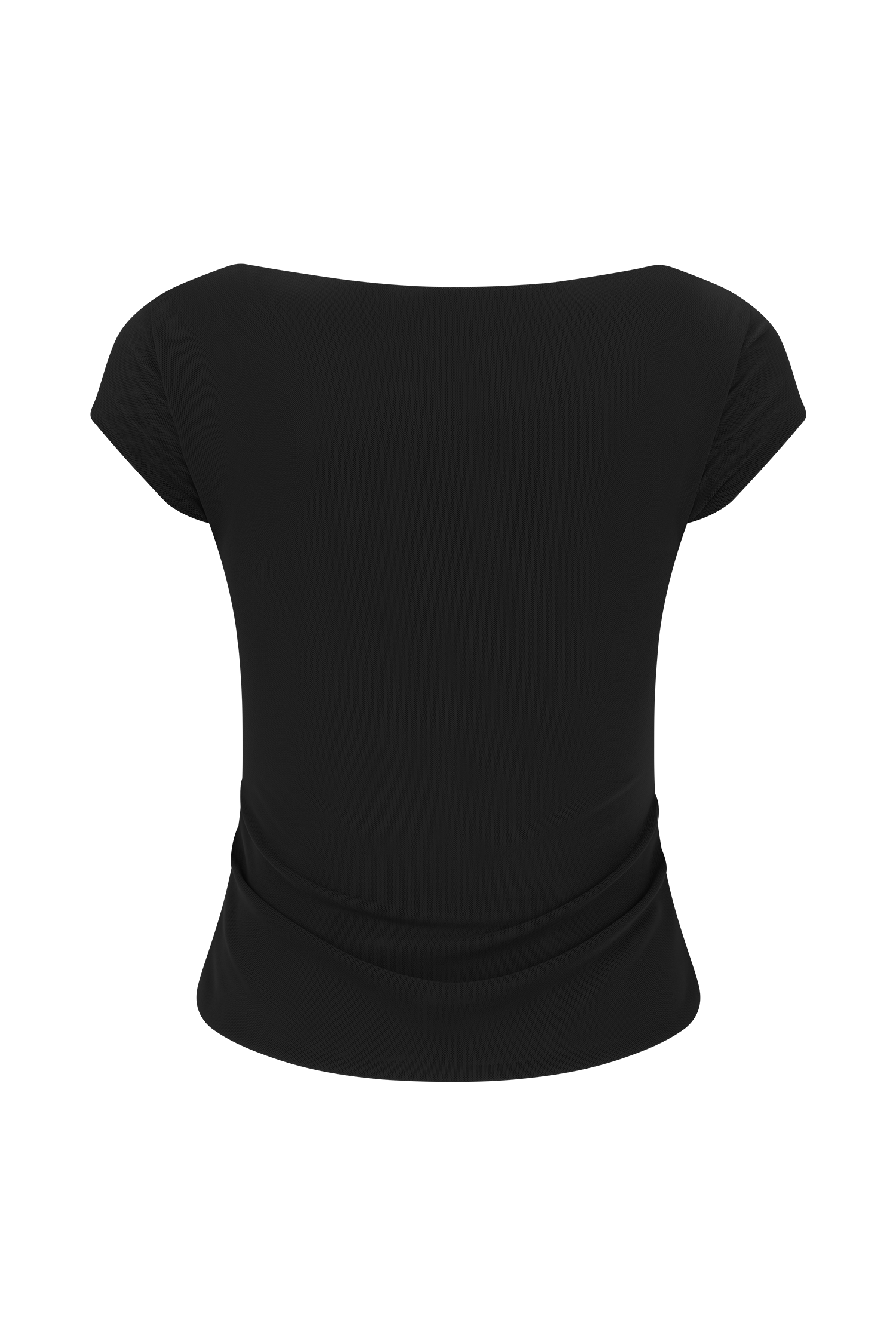 Romana Short Sleeve Mesh Top - Black #9