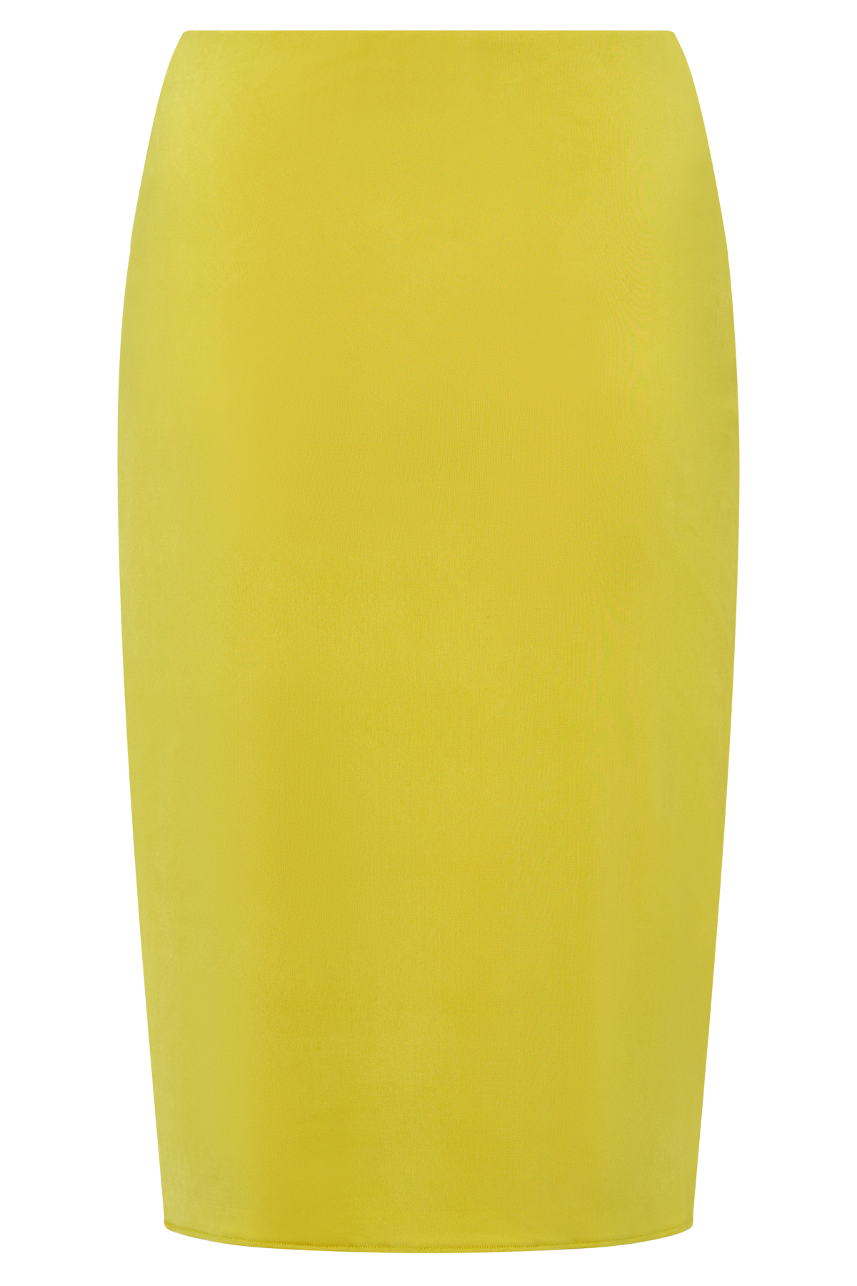 Svetlana Twist Side Detail Skirt - Chartreuse #7