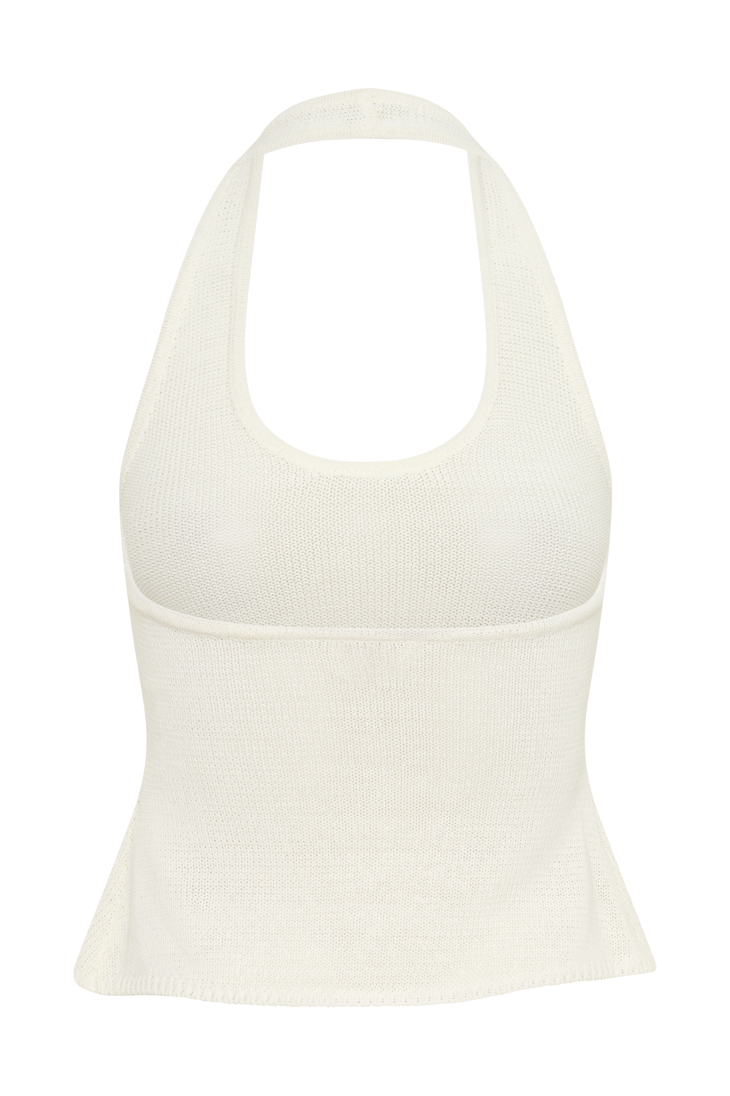 Salley Crochet Halter Longline Top - Ivory #8