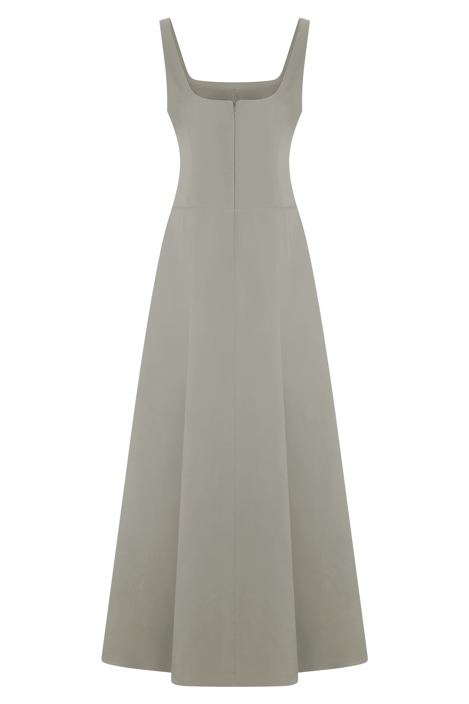 Salma Drop Waist Cotton Maxi Dress - Sage #7