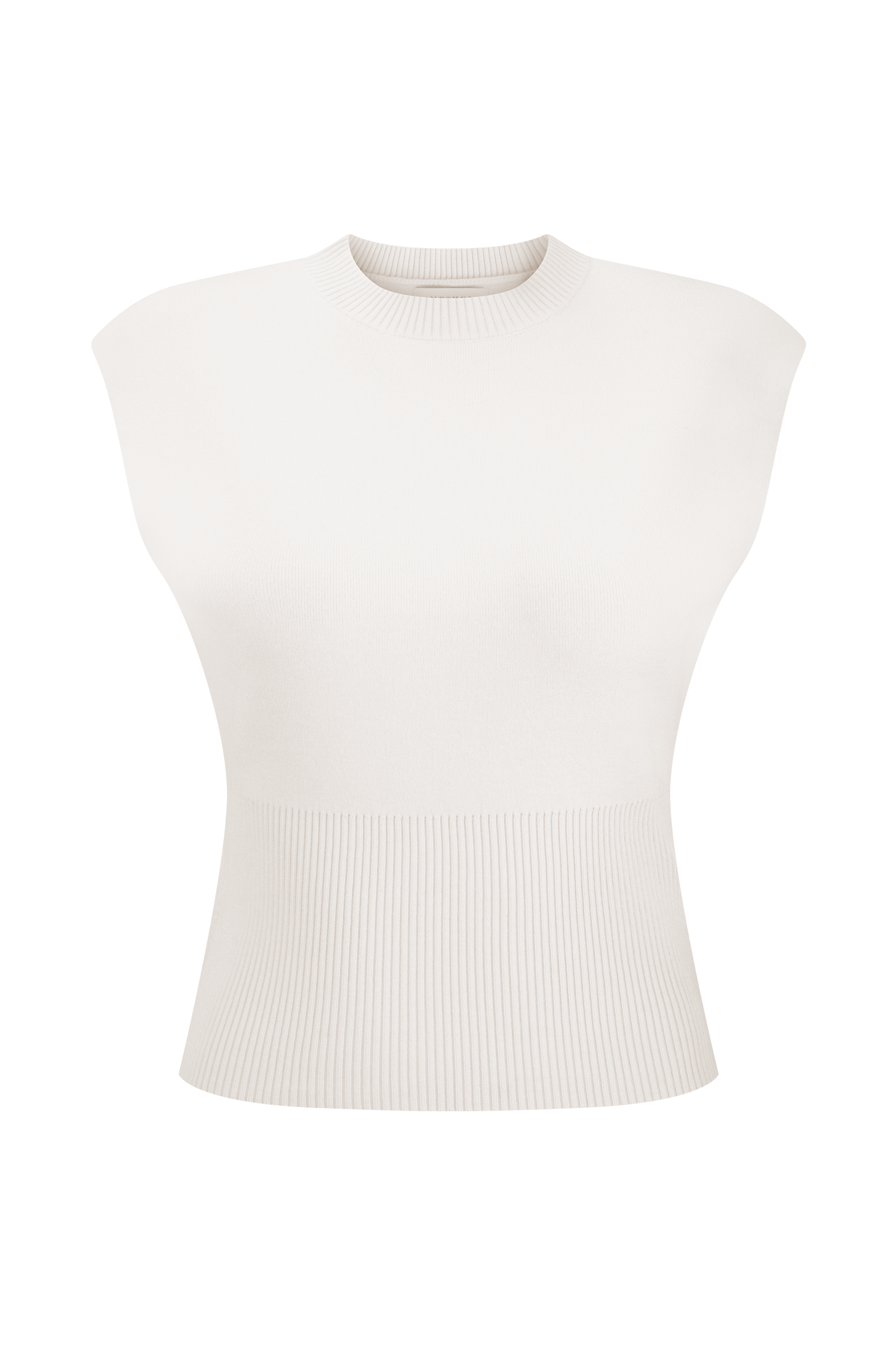 Sharpay Sleeveless Knit Top - Ivory #9