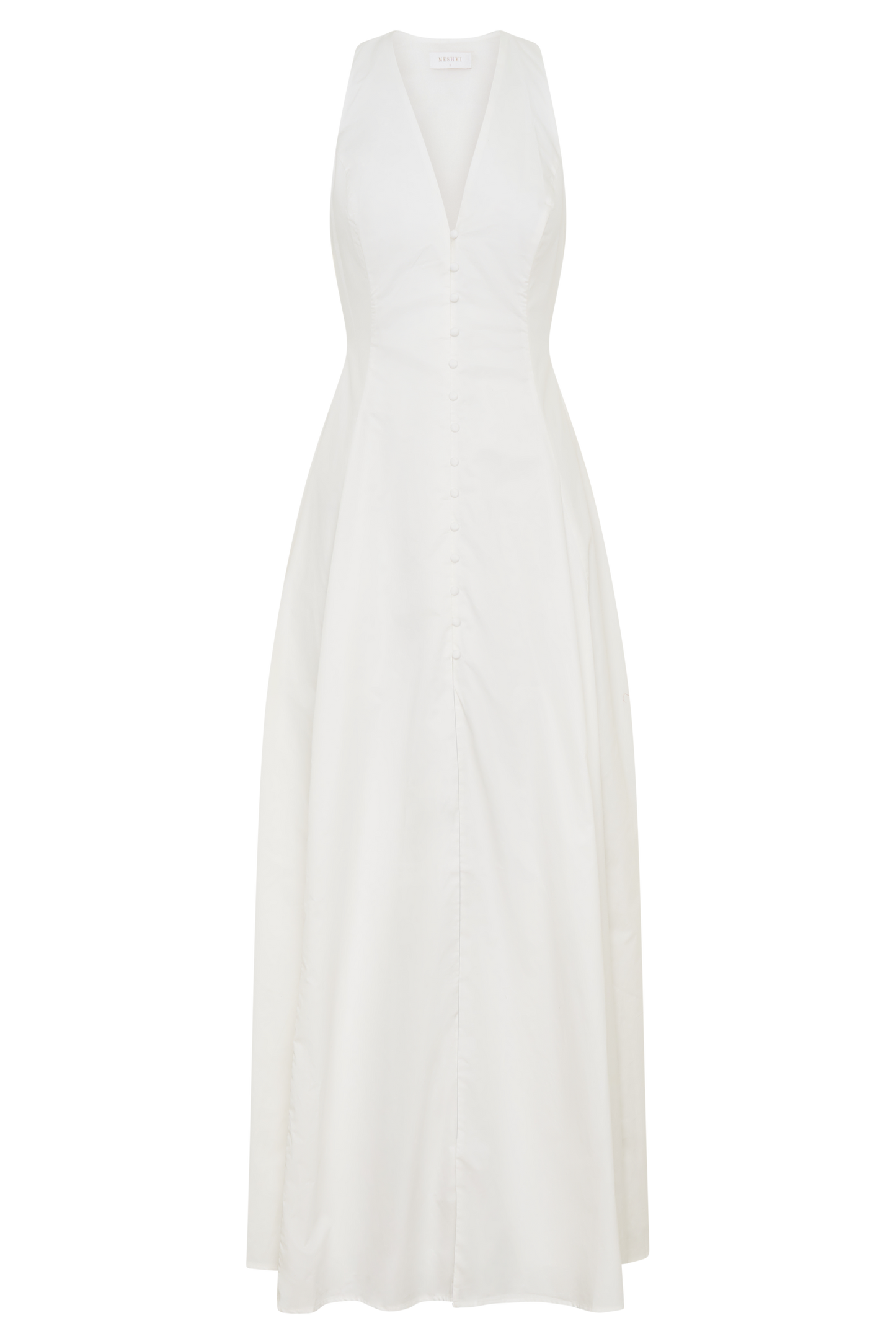 Sienna Button Down Maxi Dress - White