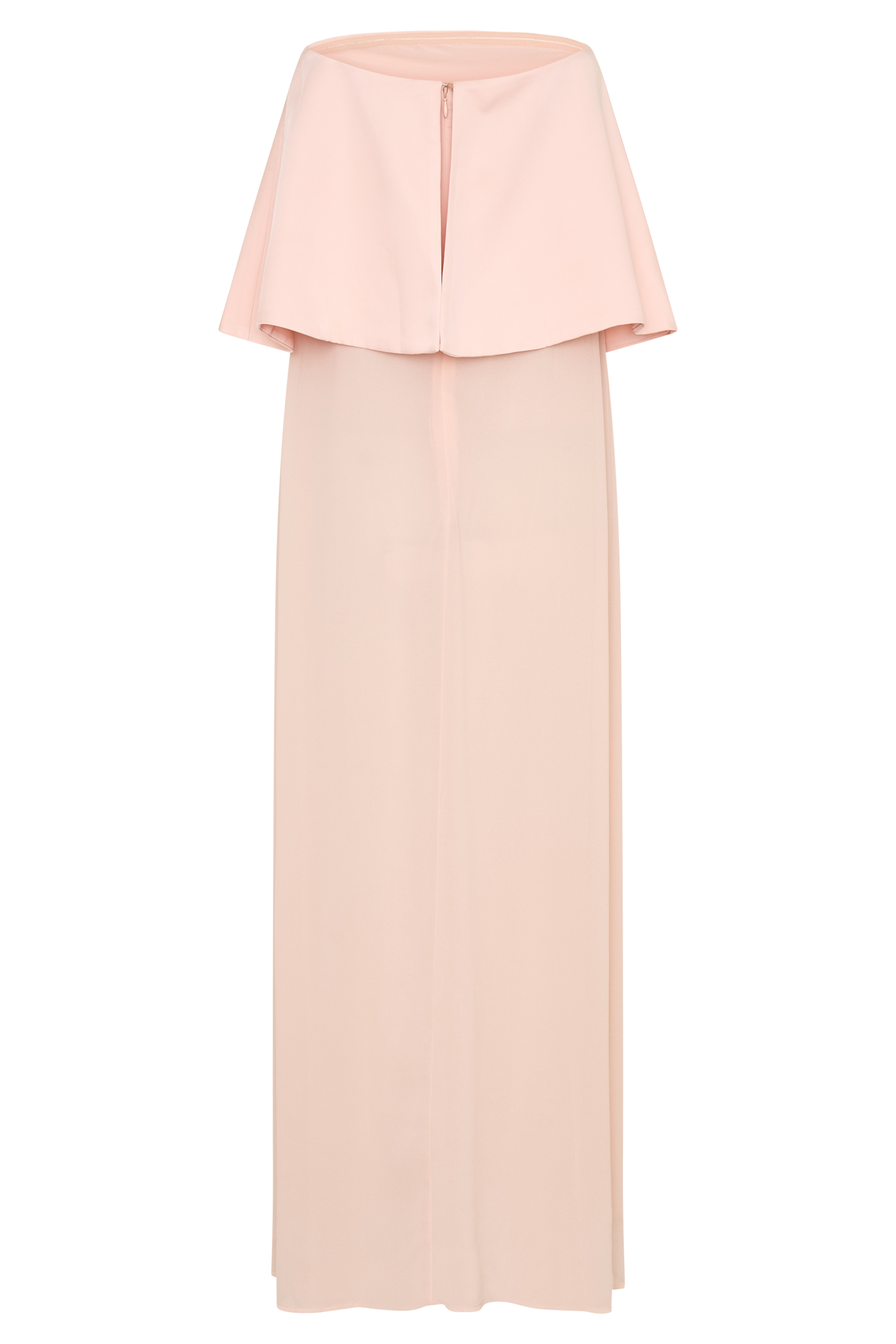 Sophia Satin Strapless Maxi Dress - Peach #8