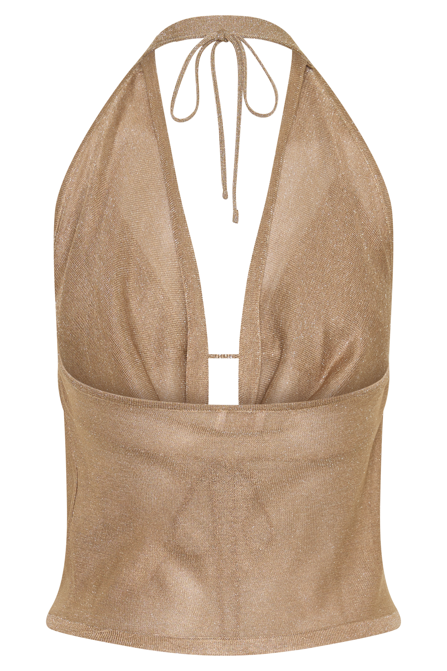 Stan Lurex Cowl Neck Top - Gold #8