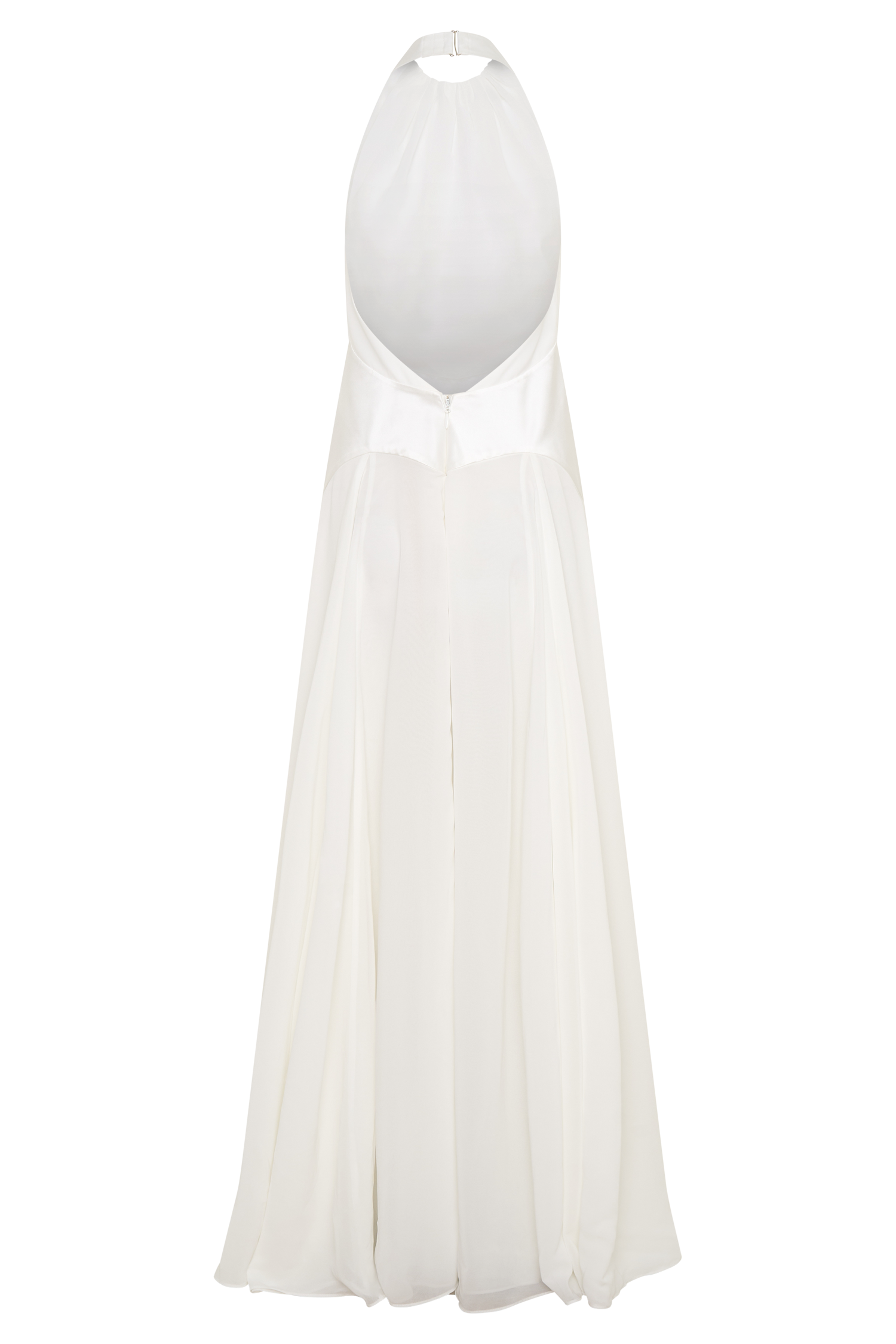 Susan Chiffon Halter Maxi Dress - Ivory #8