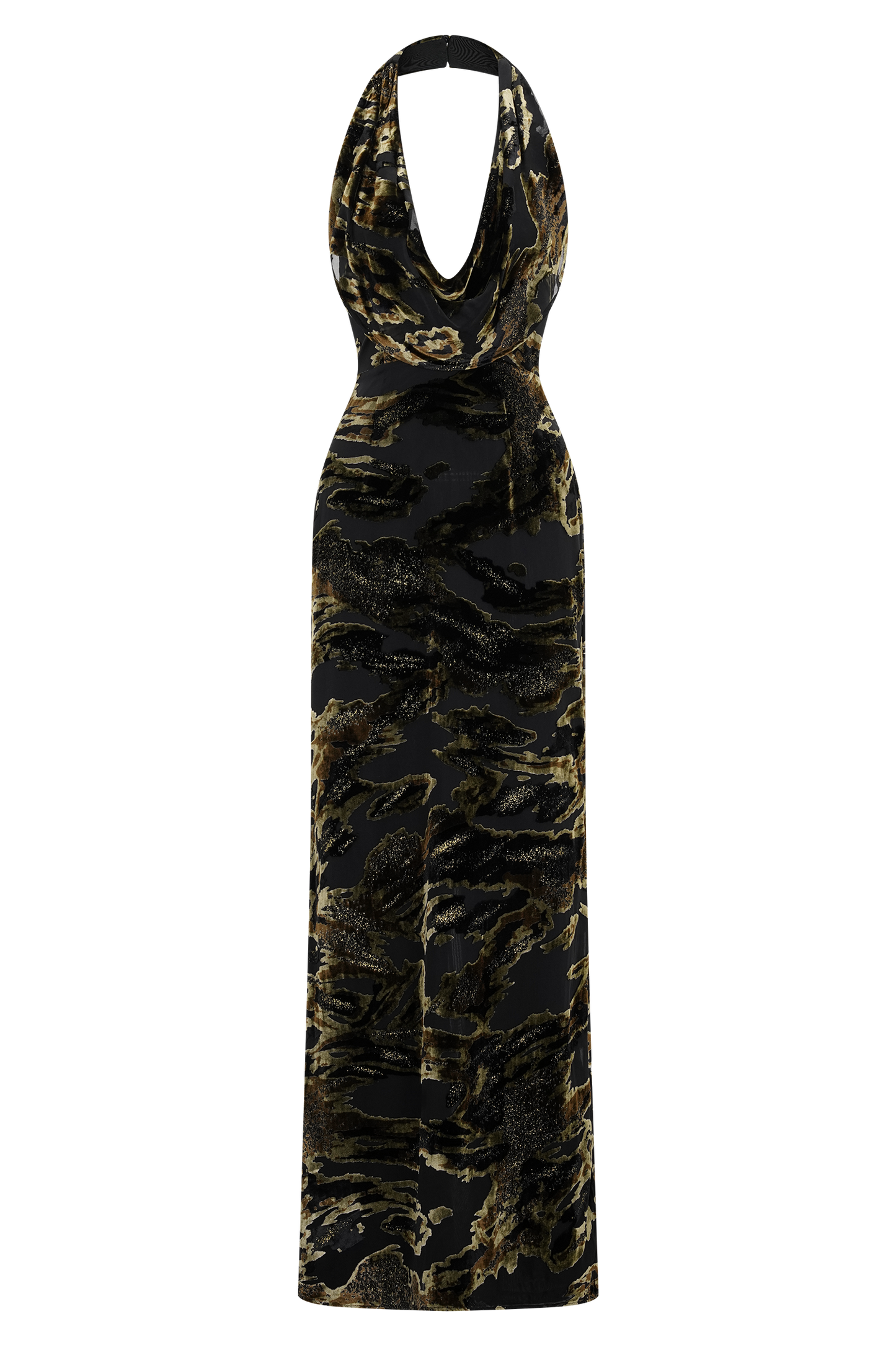 Talila Cowl Front Maxi Dress - Velvet Burnout