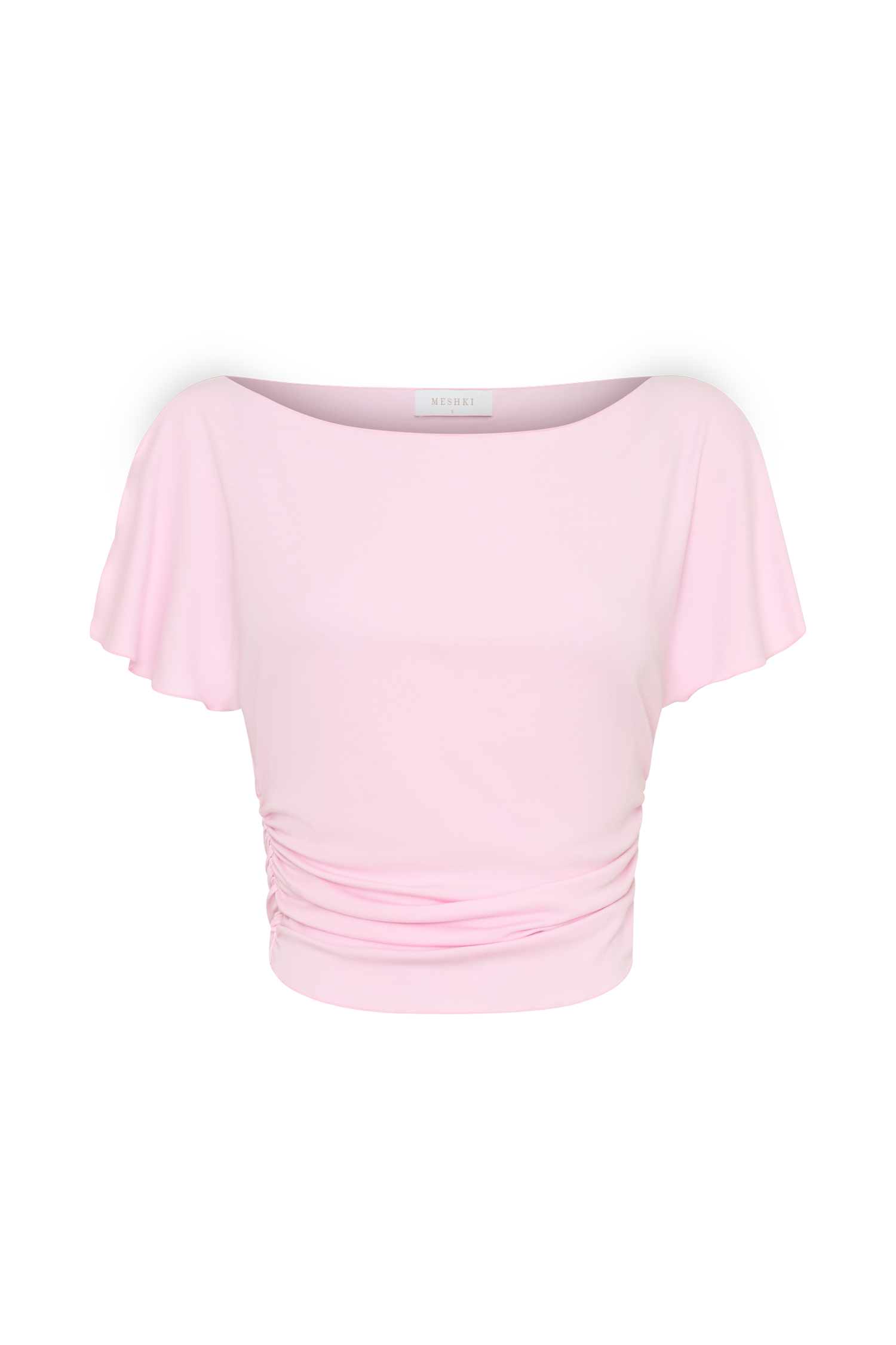Talise Modal Flounce Short Sleeve Top - Ballet Pink #11