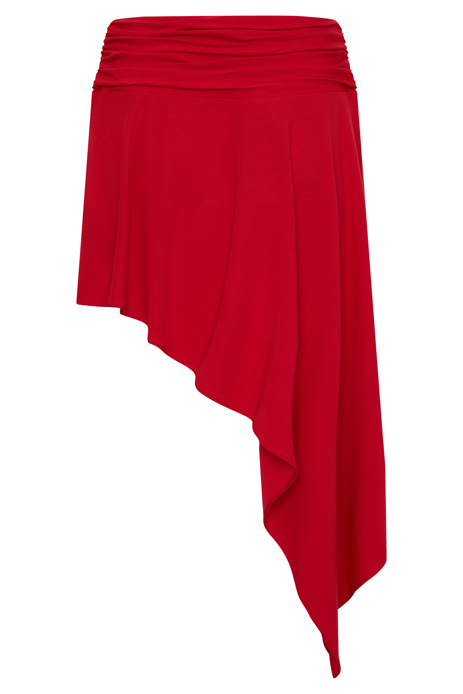 Talise Modal Hankie Midi Skirt - Red #12