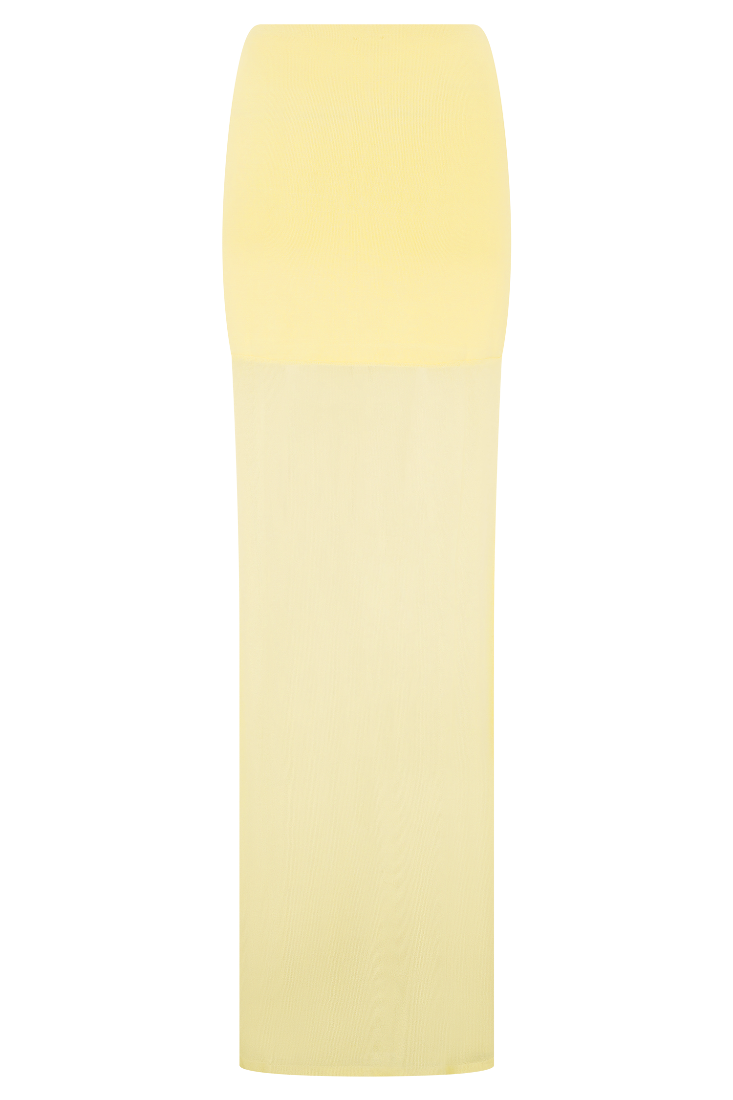 Tanyel Sheer And Bandage Knit Maxi Skirt - Lemon #9