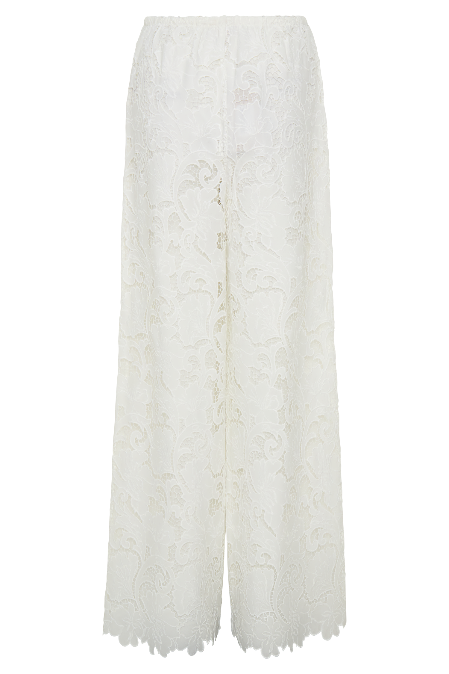 Tessa Broderie Straight Leg Pants - White #13