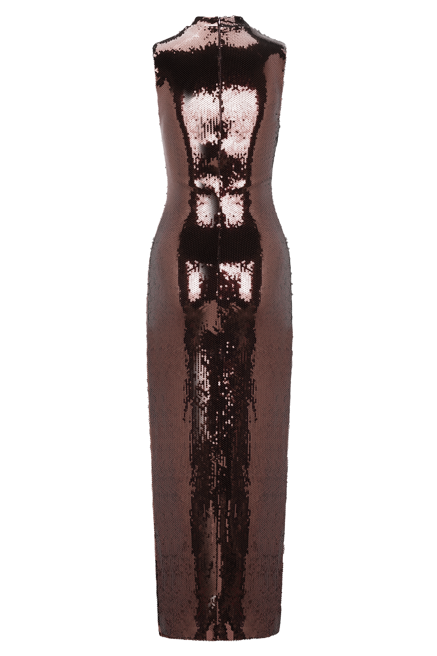 Veronica Sequin Midi Dress - Chocolate #7