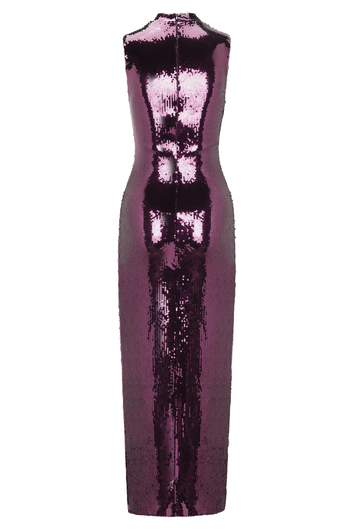 Veronica Sequin Midi Dress - Plum #6