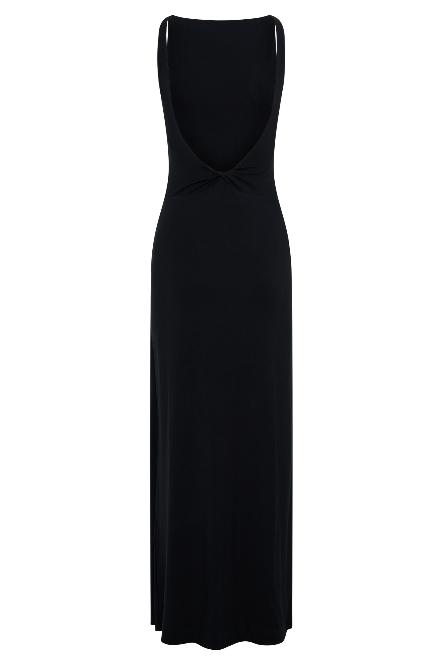 Yura Backless Twist Maxi Dress - Black