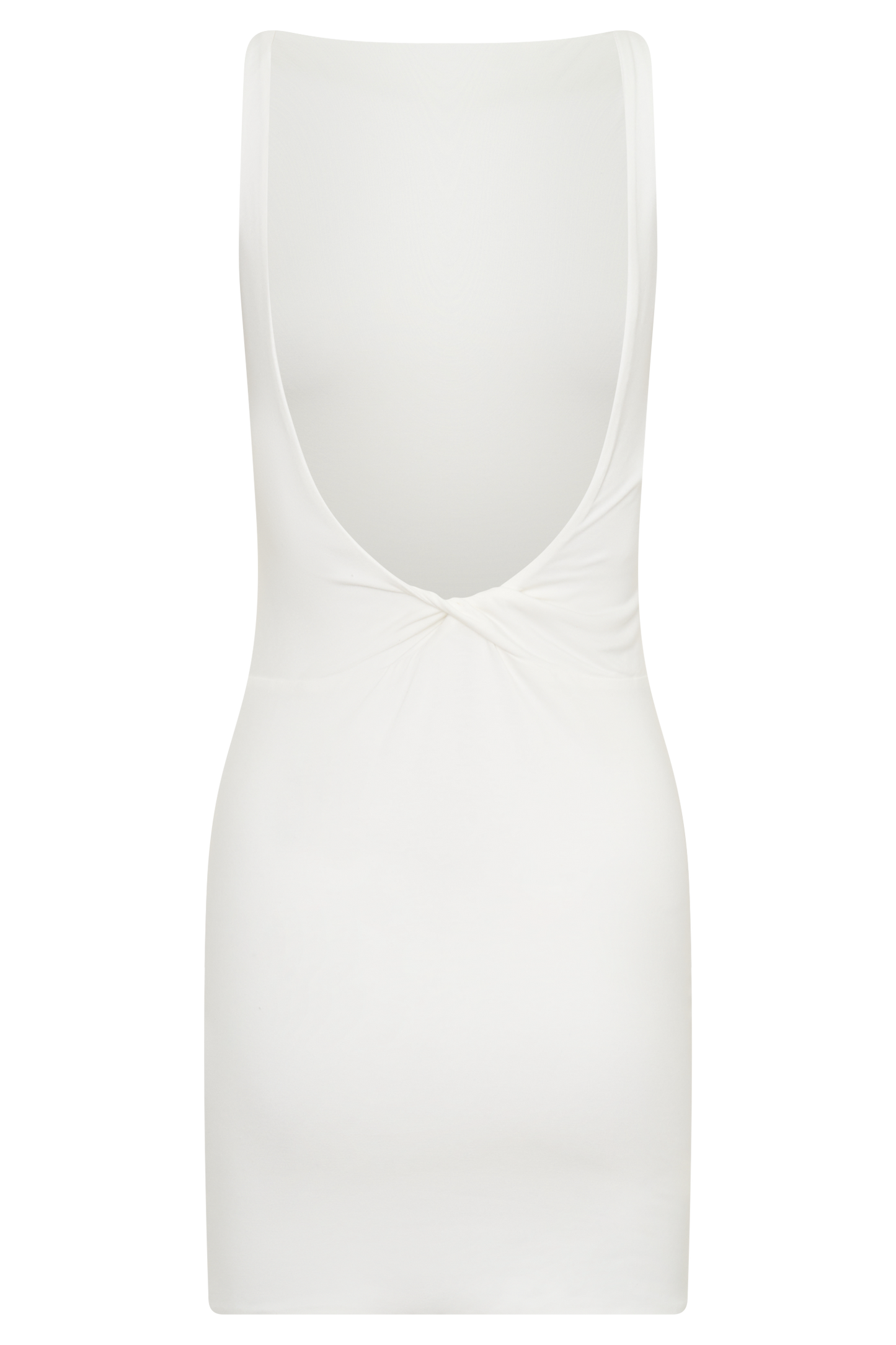 Yura Backless Twist Mini Dress - White