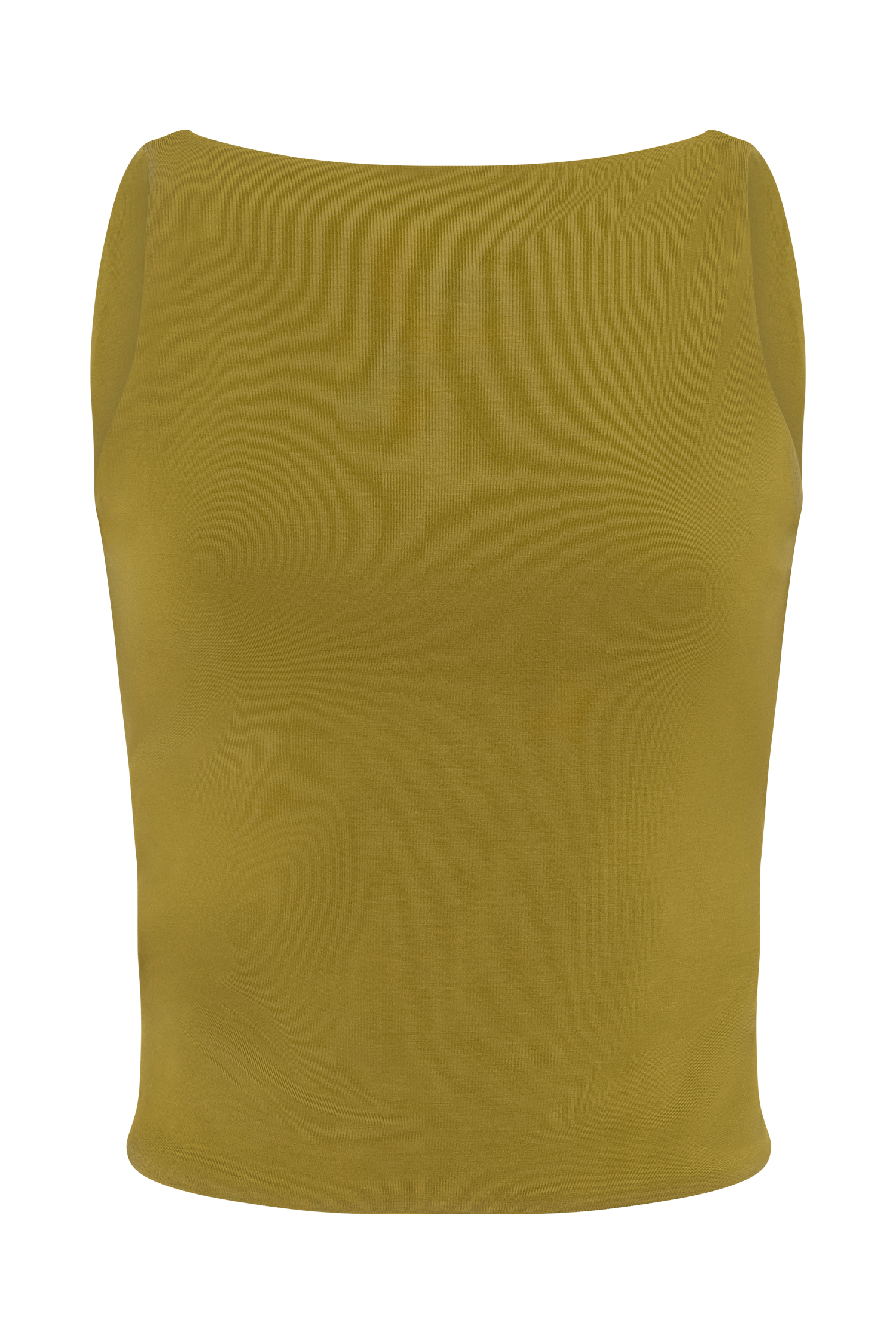 Yura Backless Twist Top - Martini Olive #9