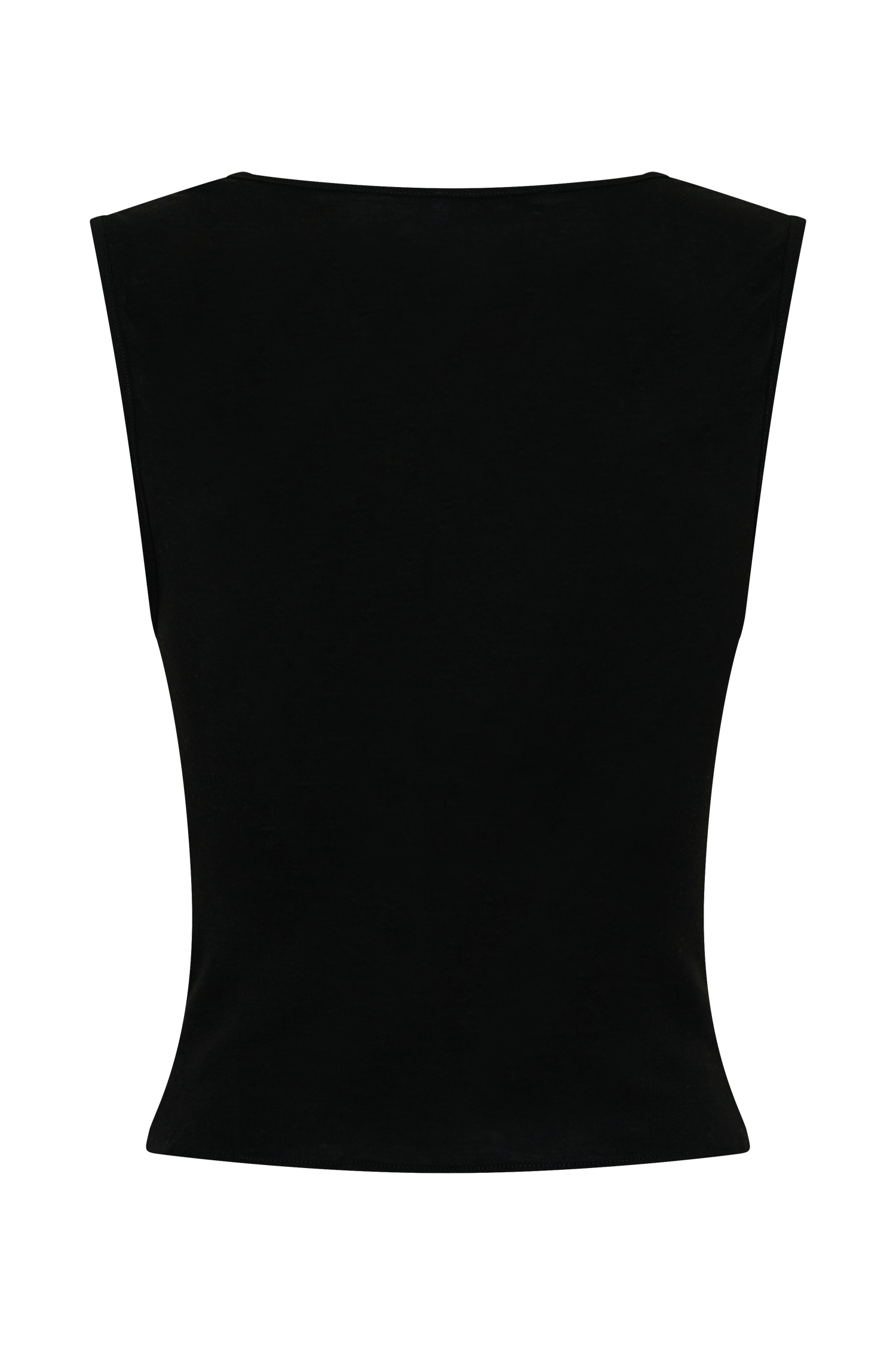 Ciaran Sleeveless Sheer Top - Black #10