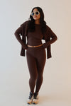 Briar V Back Leggings With Pockets - Charcoal