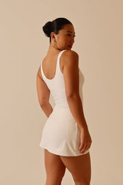 Terra Mini Skirt With Shorts - White