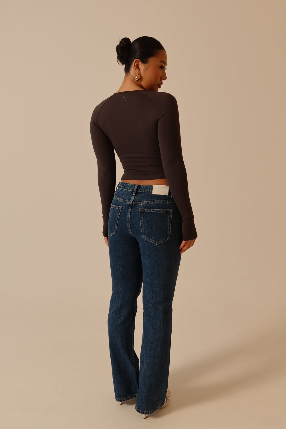 Stephy Low Rise Straight Leg Jean - Dark Blue