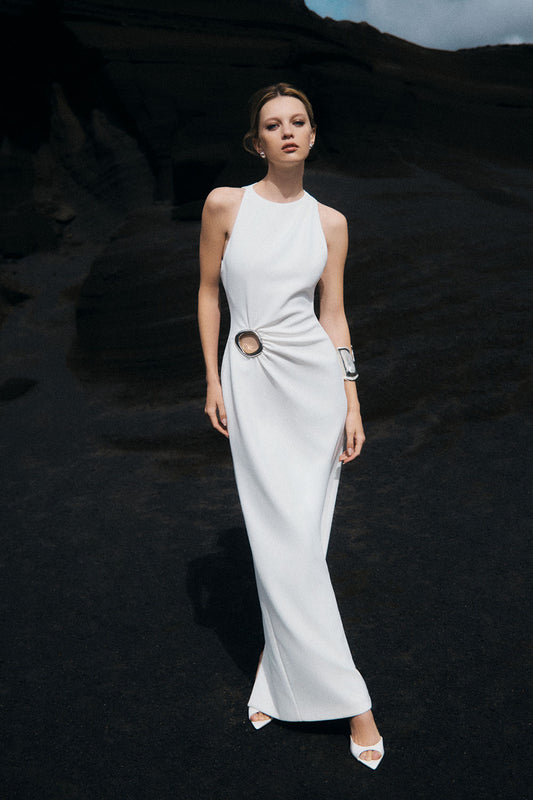 Maylin Hardware Maxi Dress - Ivory