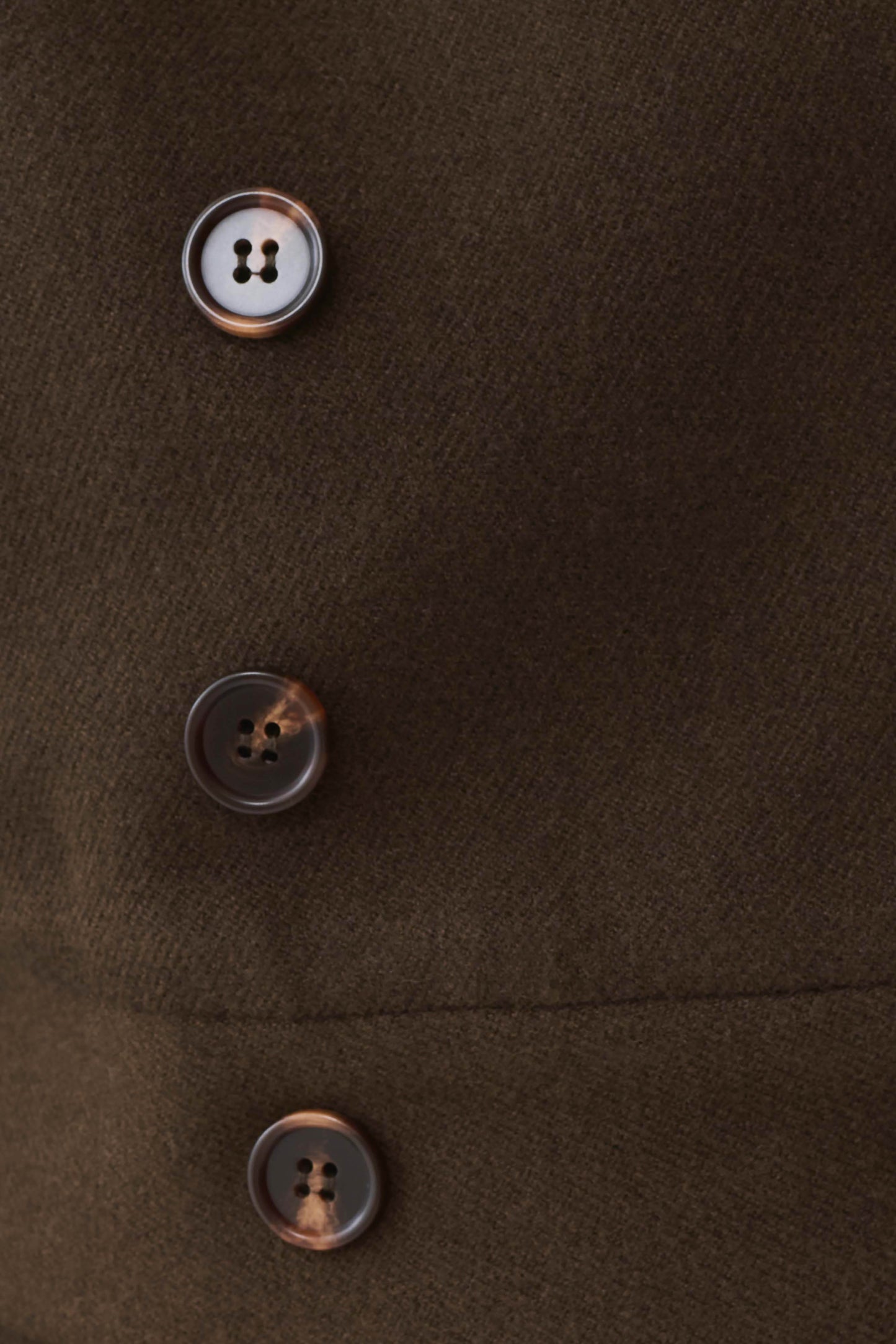 Jemima Wool Blend Cropped Jacket - Chocolate