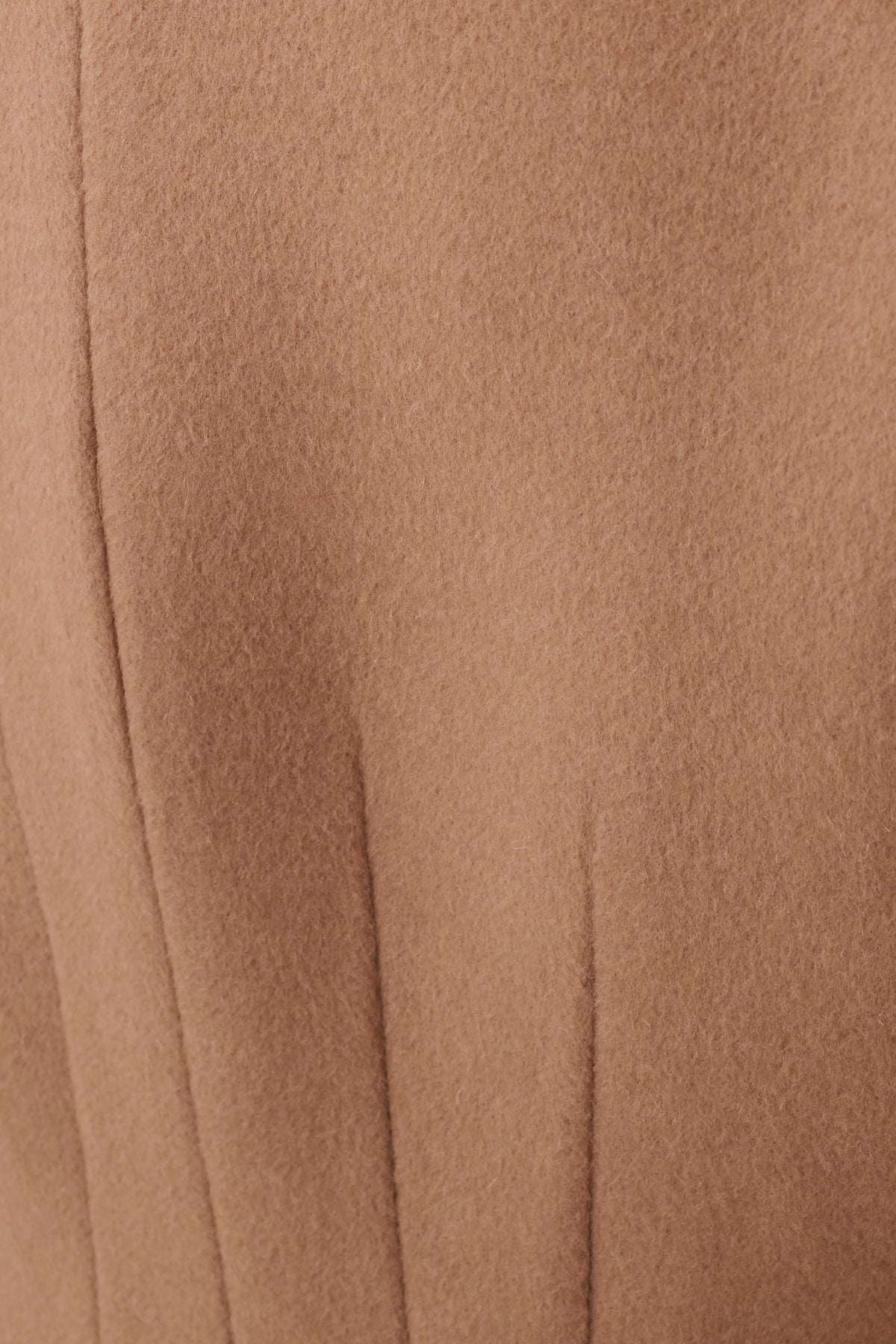 Andrea High Neck Wool Blend Coat - Camel #5