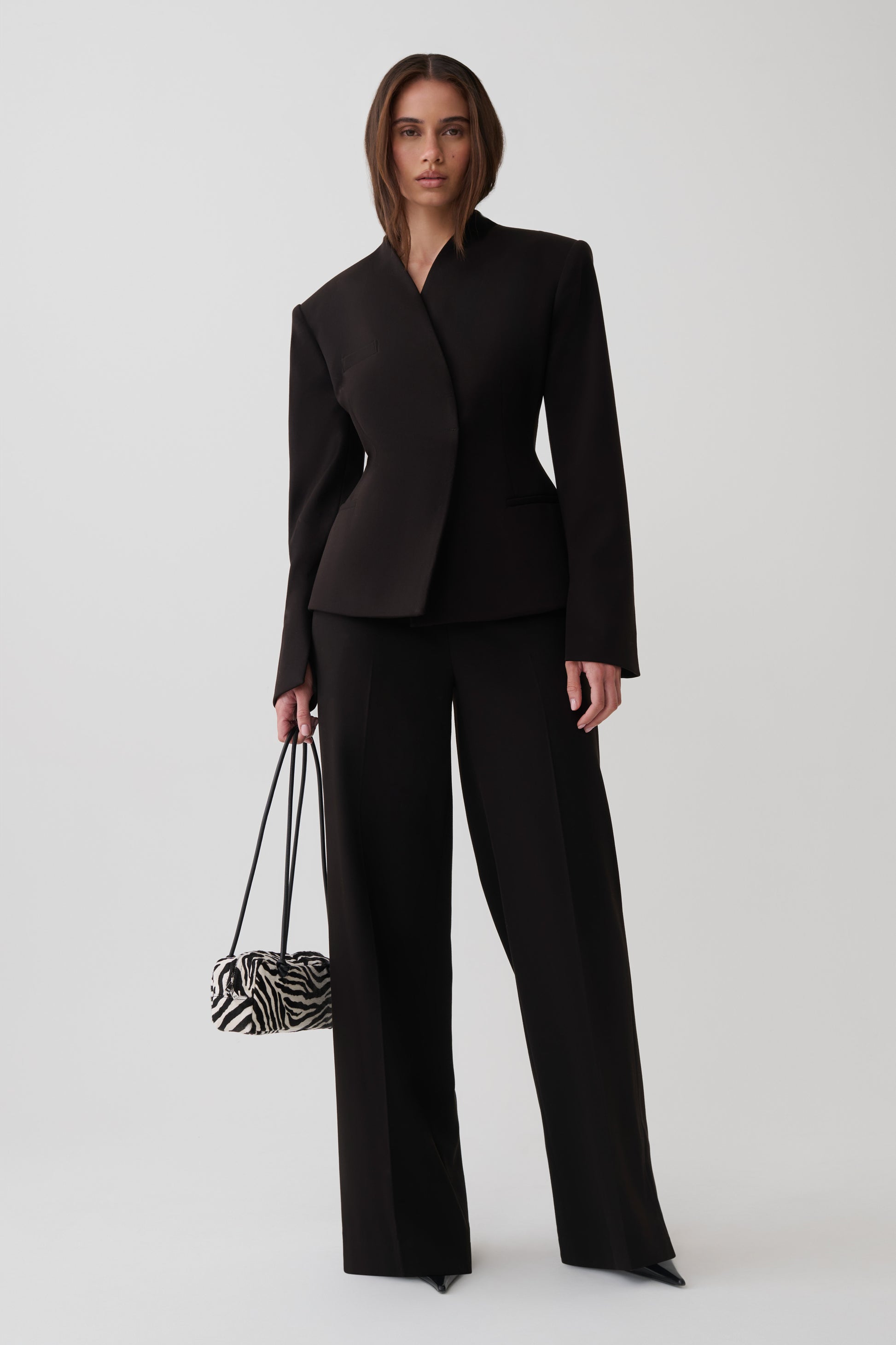 Katherine Suiting Straight Leg Pants - Black #4