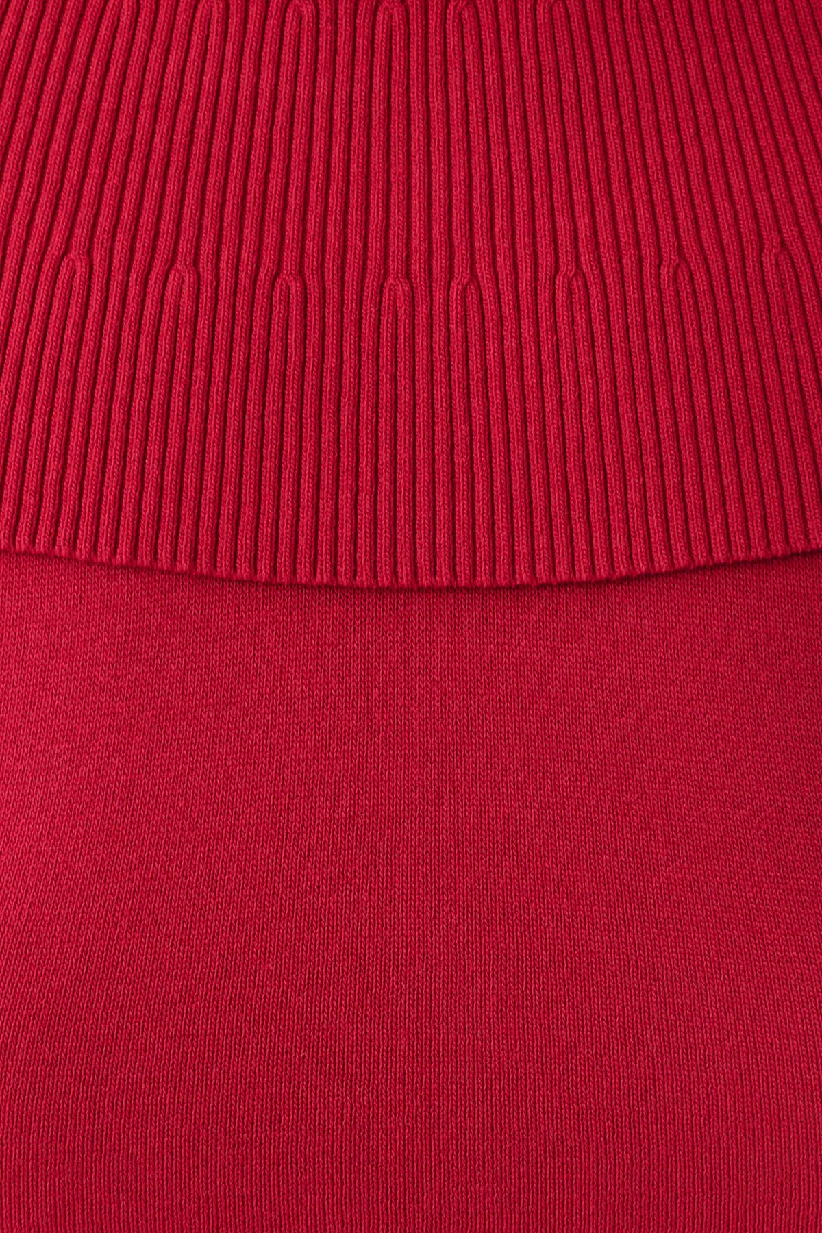 Ellen Ribbed Midi Column Knit Dress - Red #6