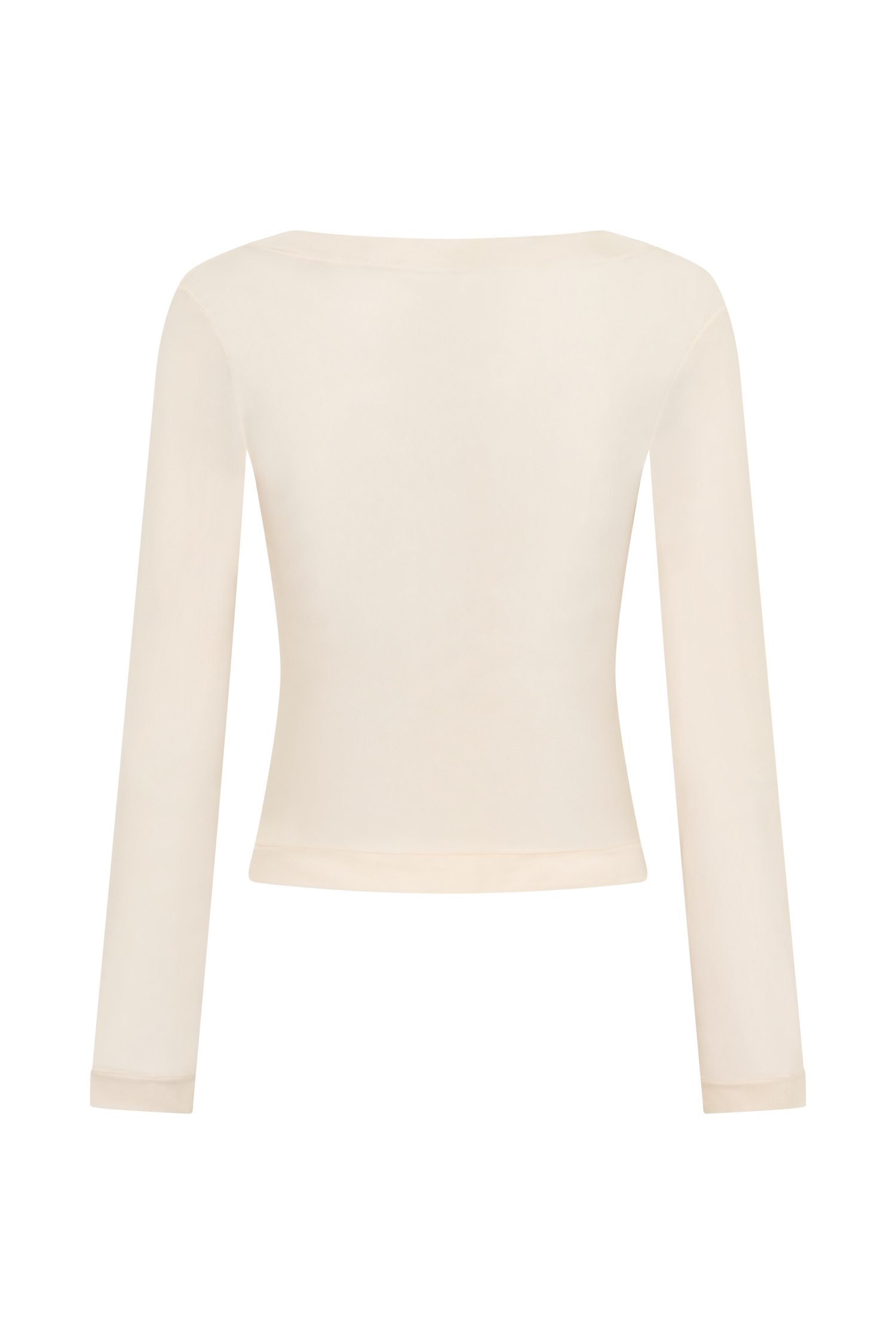 Lumi Long Sleeve Mesh Top - Bone #11