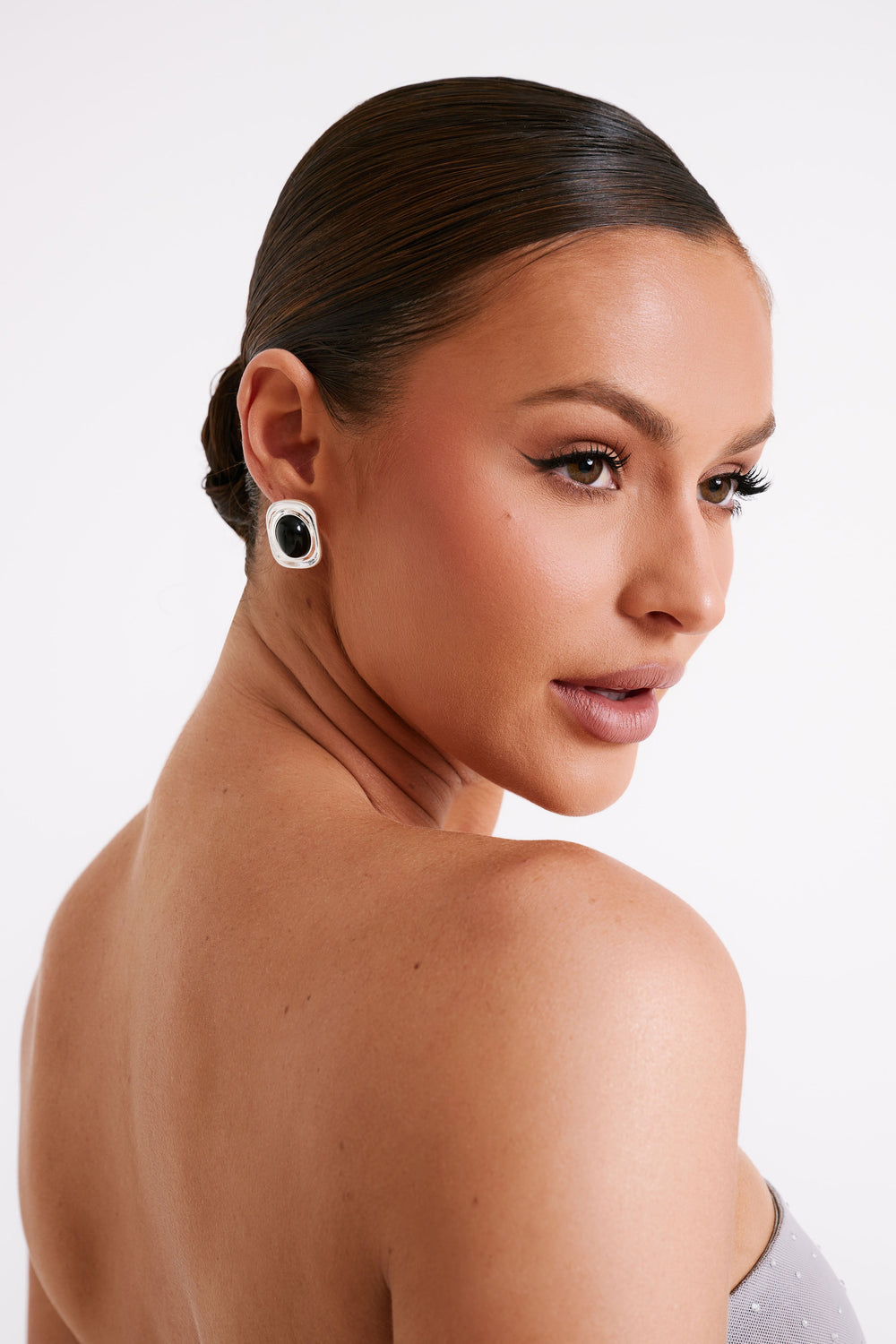 Loti Statement Earrings - Silver