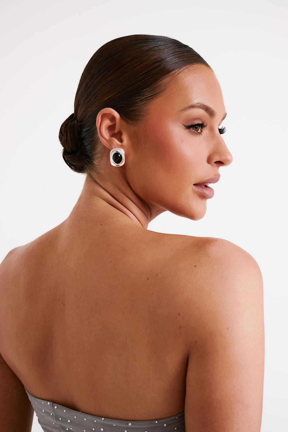 Loti Statement Earrings - Silver