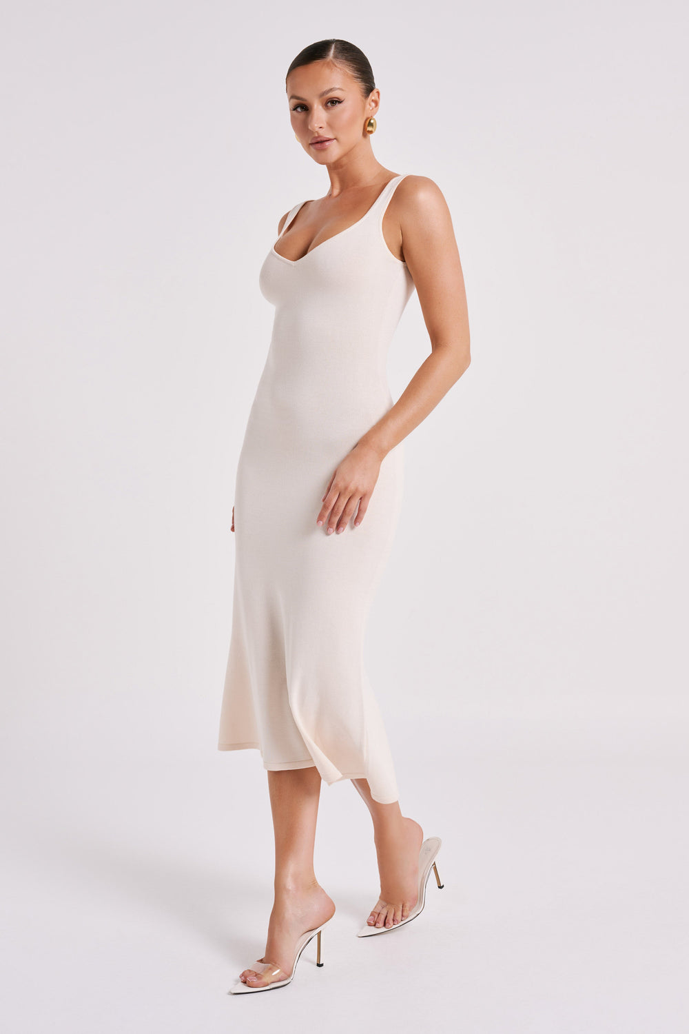 Easton Knit Midi Dress - Ivory