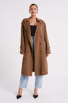 Keily Super Oversized Trench Coat - Black