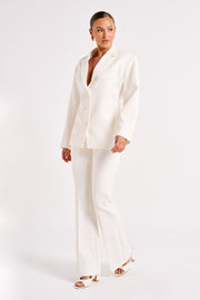 Loretta Fit & Flare Tailored Pant - Ivory
