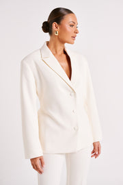 Addie Suiting Blazer - Ivory