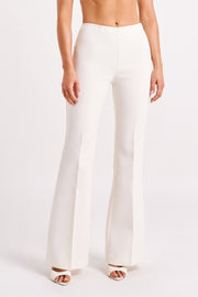 Loretta Fit & Flare Tailored Pant - Ivory