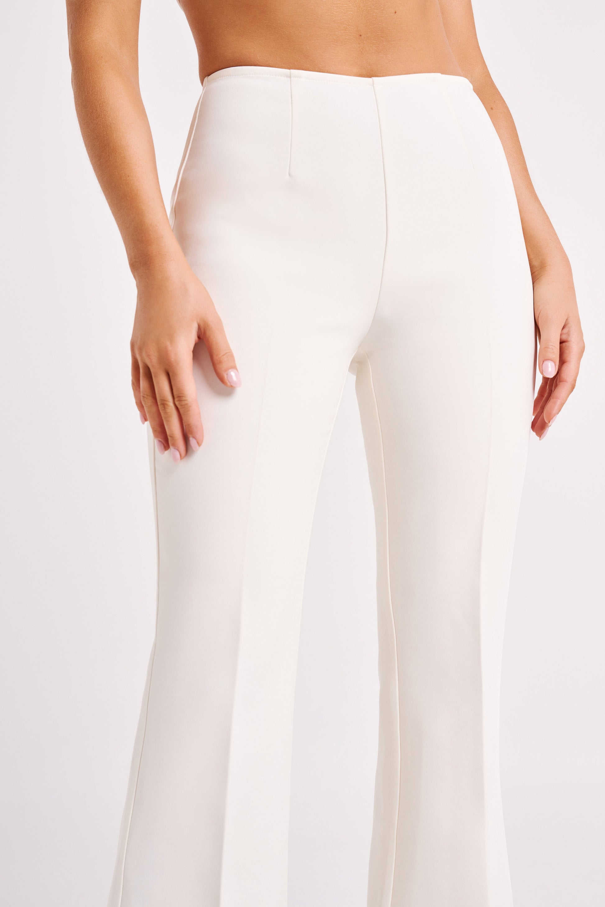 Loretta Fit & Flare Tailored Pant - Ivory #6