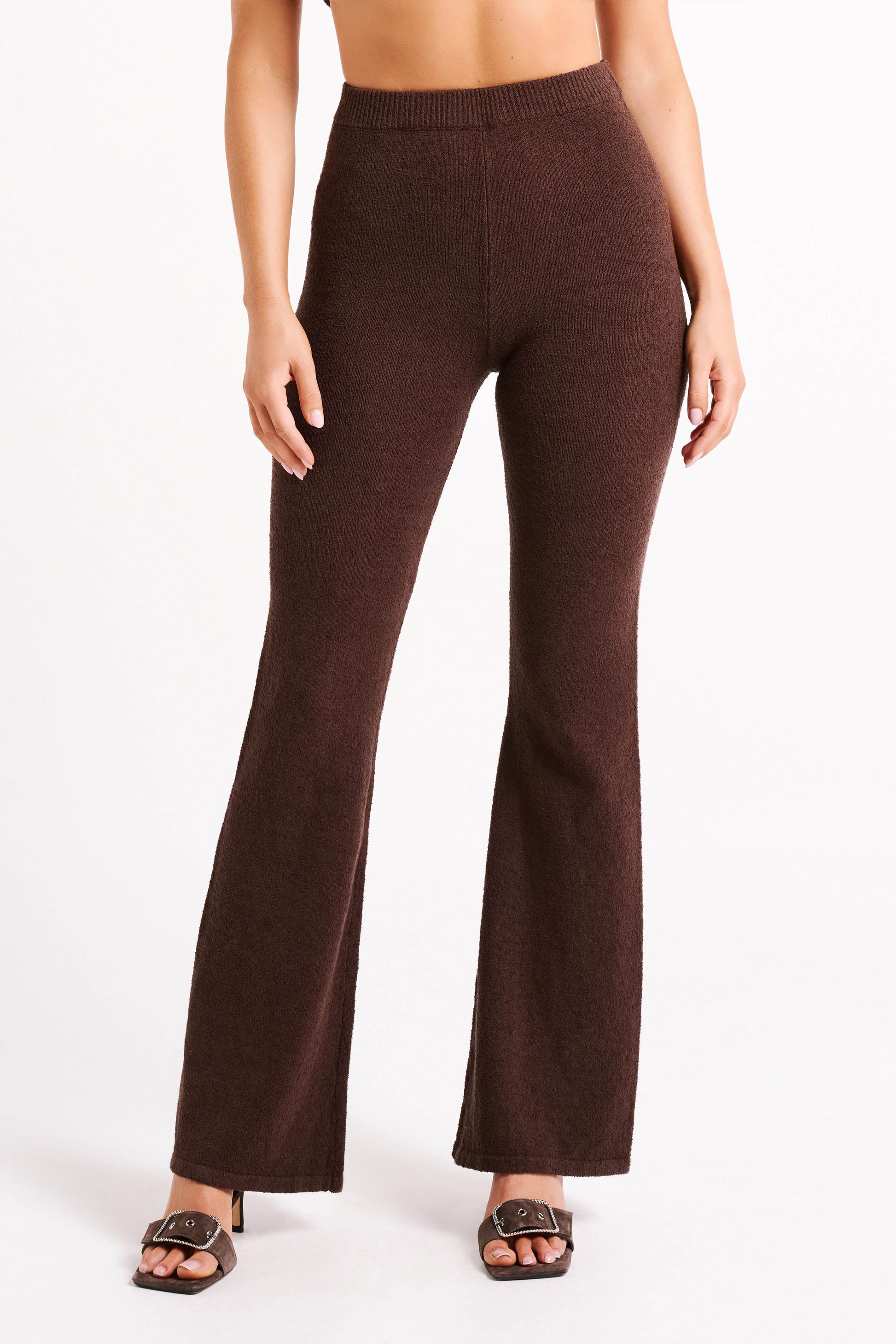 Angelina Knit Pants - Chocolate #4